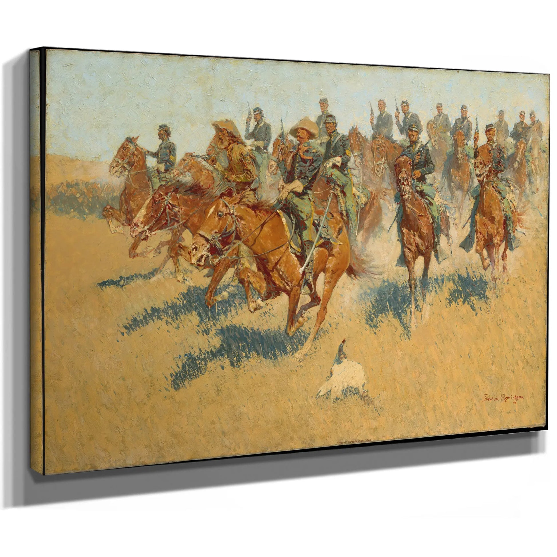 Cavalry Charge On The Southern Plains  by Frederic Remington