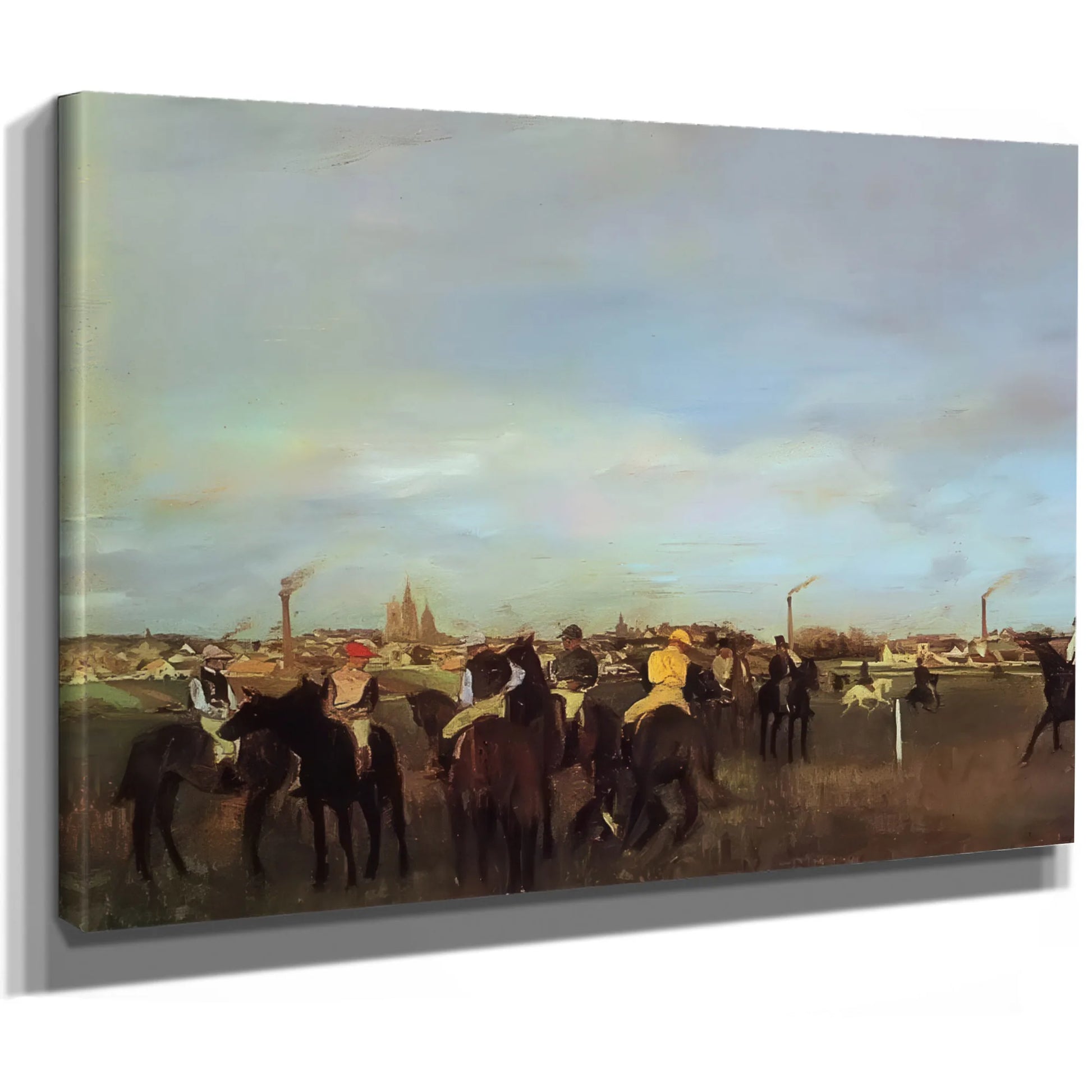 The Races Before The Stsrt By Edgar Degas Fine Art Print