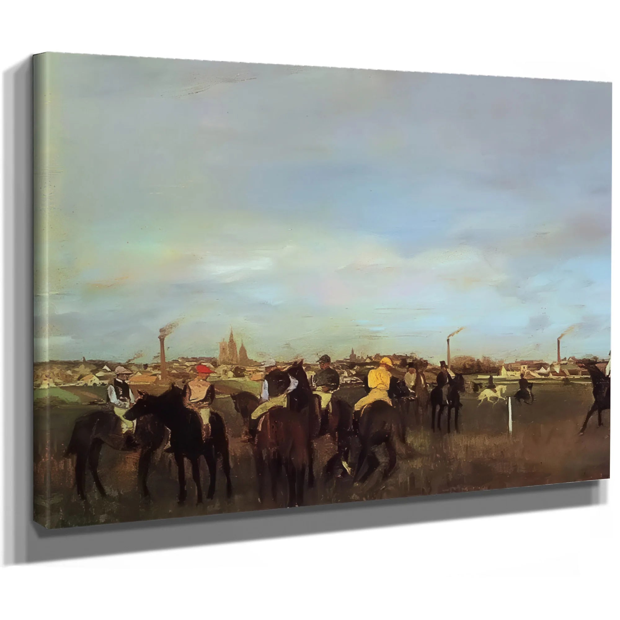 The Races Before The Stsrt By Edgar Degas Fine Art Print