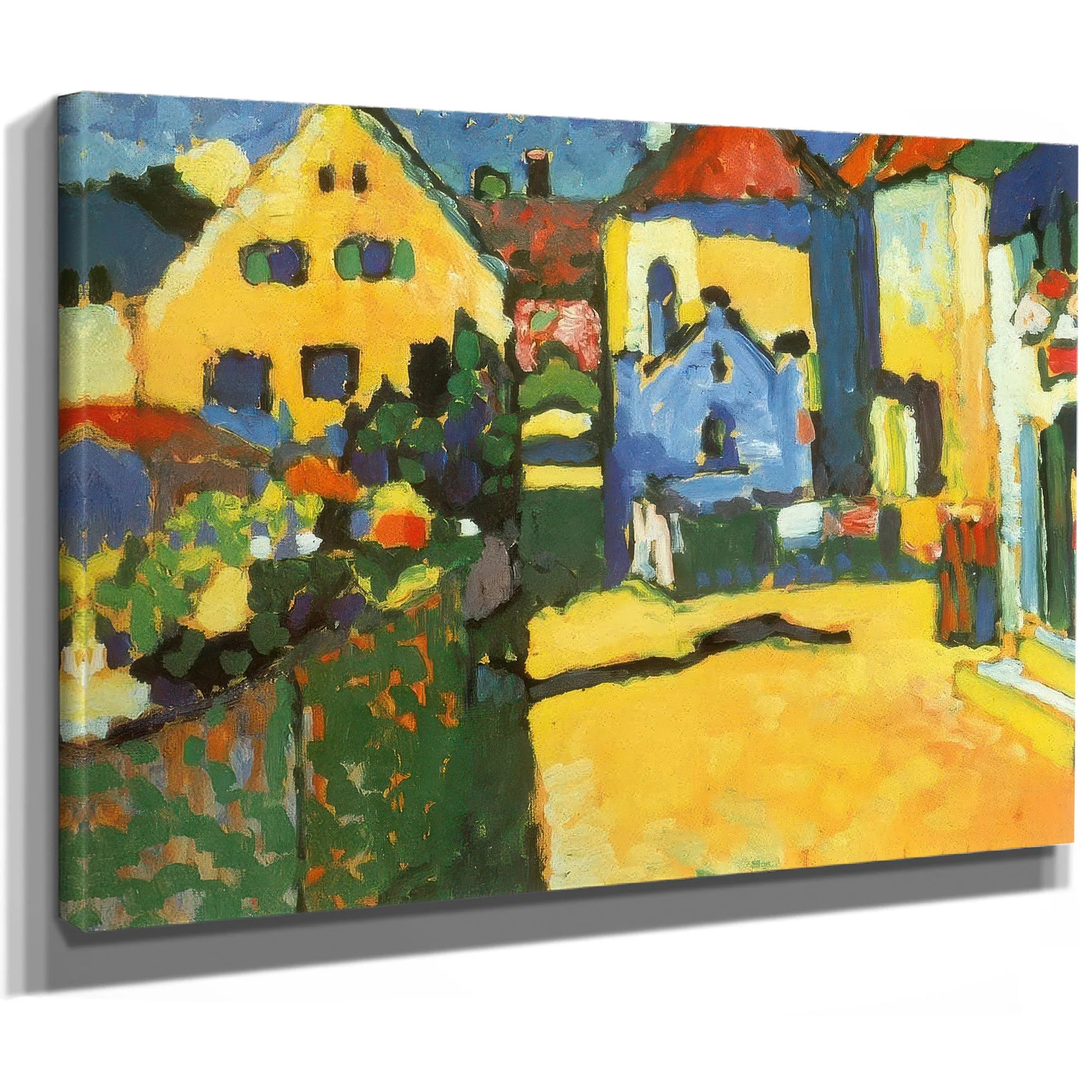 Grungasse In Murnau 1909 By Wassily Kandinsky Fine Art Print