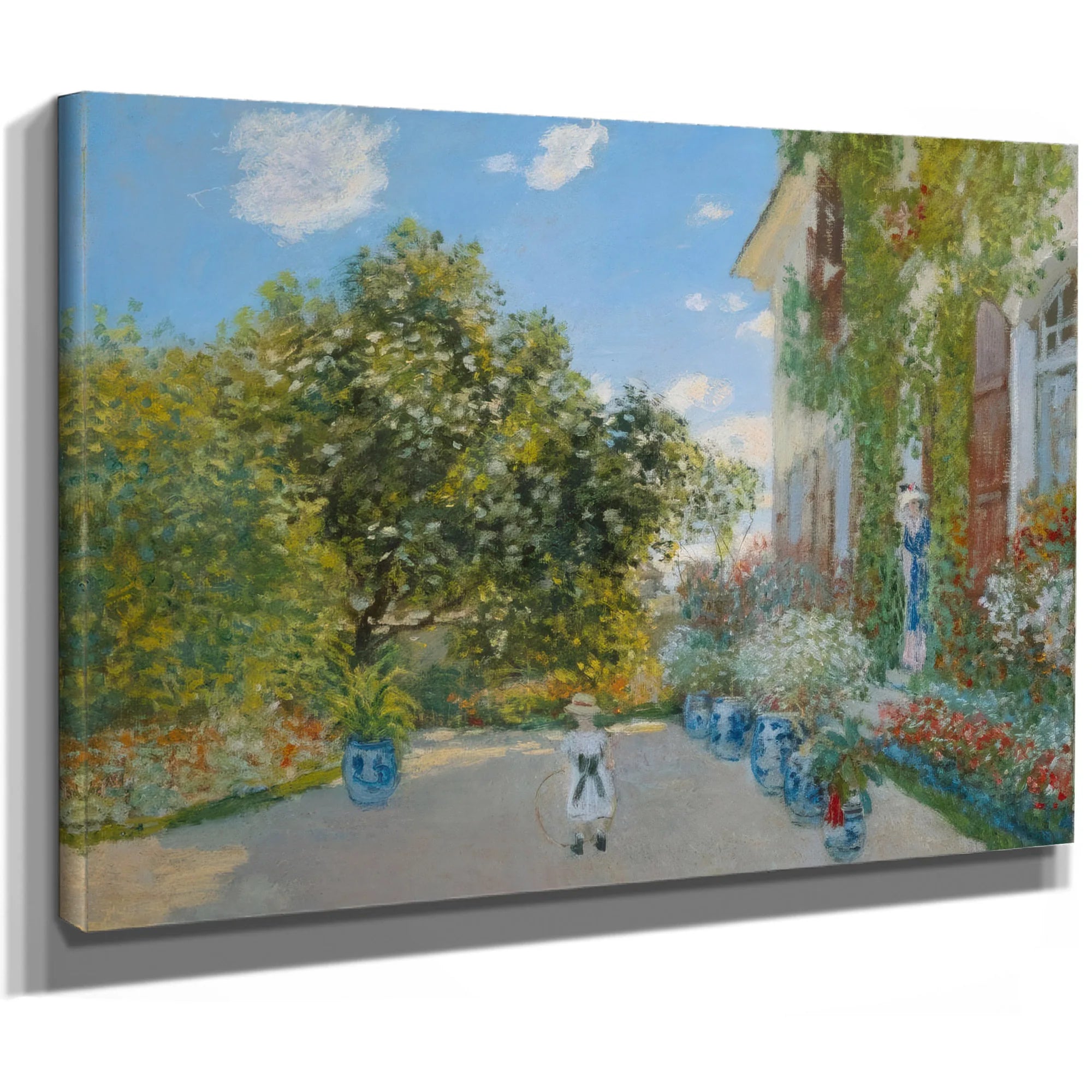 The Artist's House At Argenteuil By Claude Monet Fine Art Print