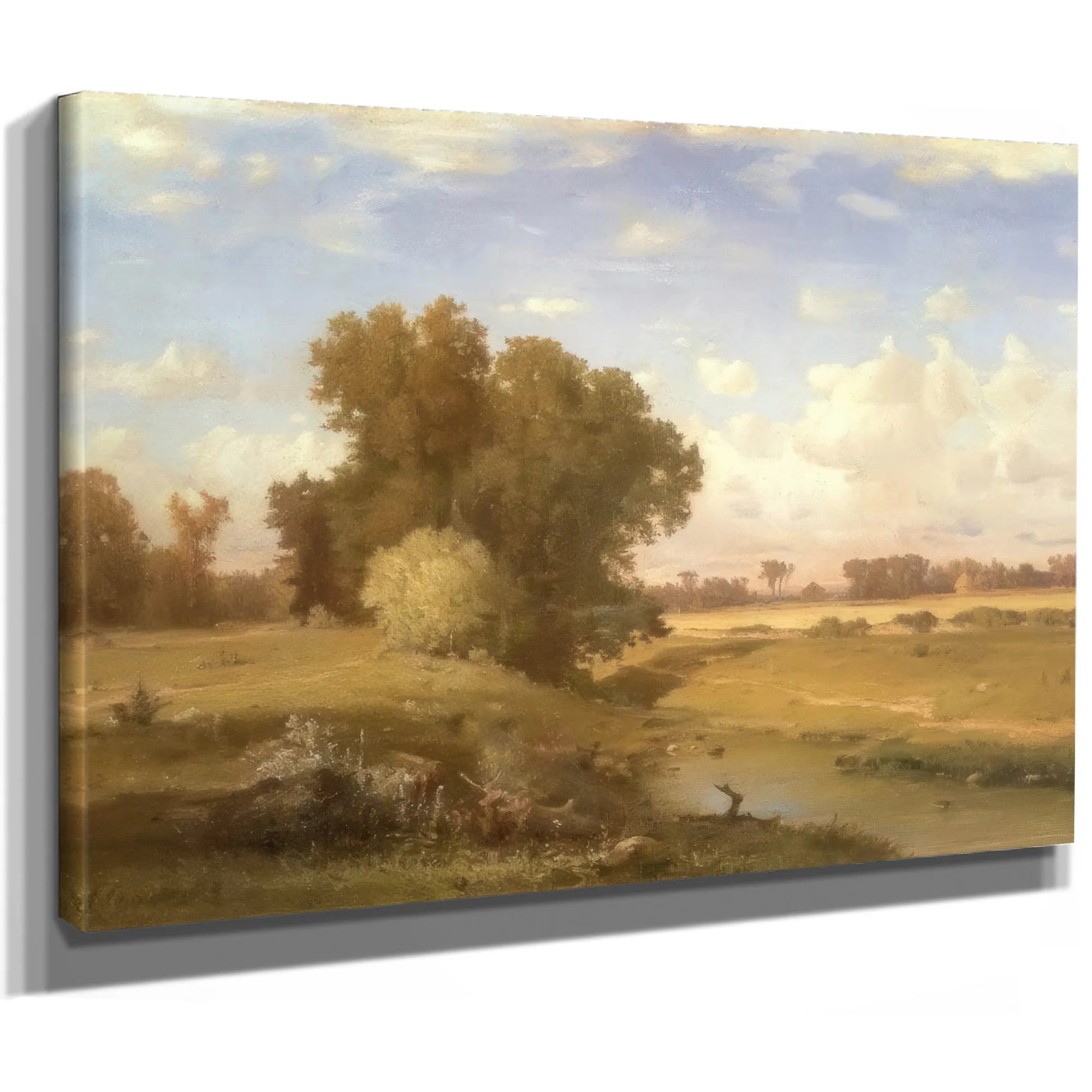 Hackensack Meadows Sunset By George Inness Fine Art Print