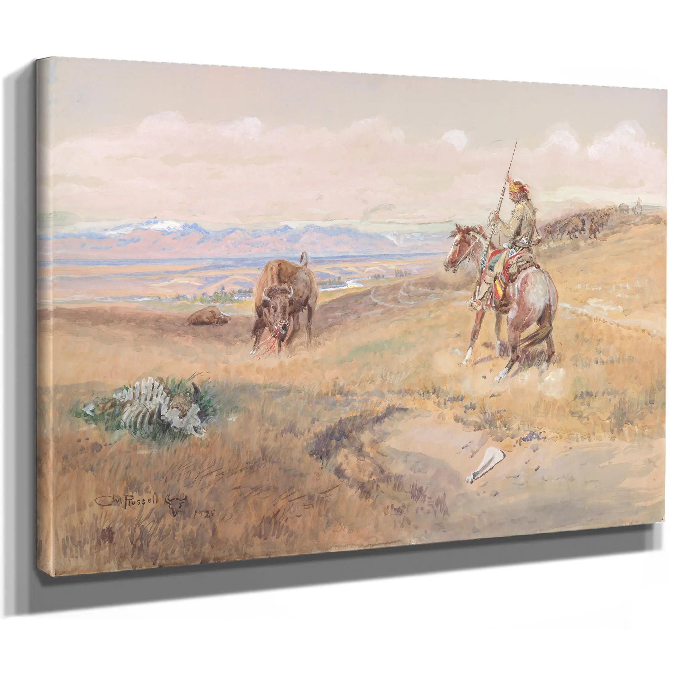 Flintlock Days When Guns Were Slow by Charles Marion Russell