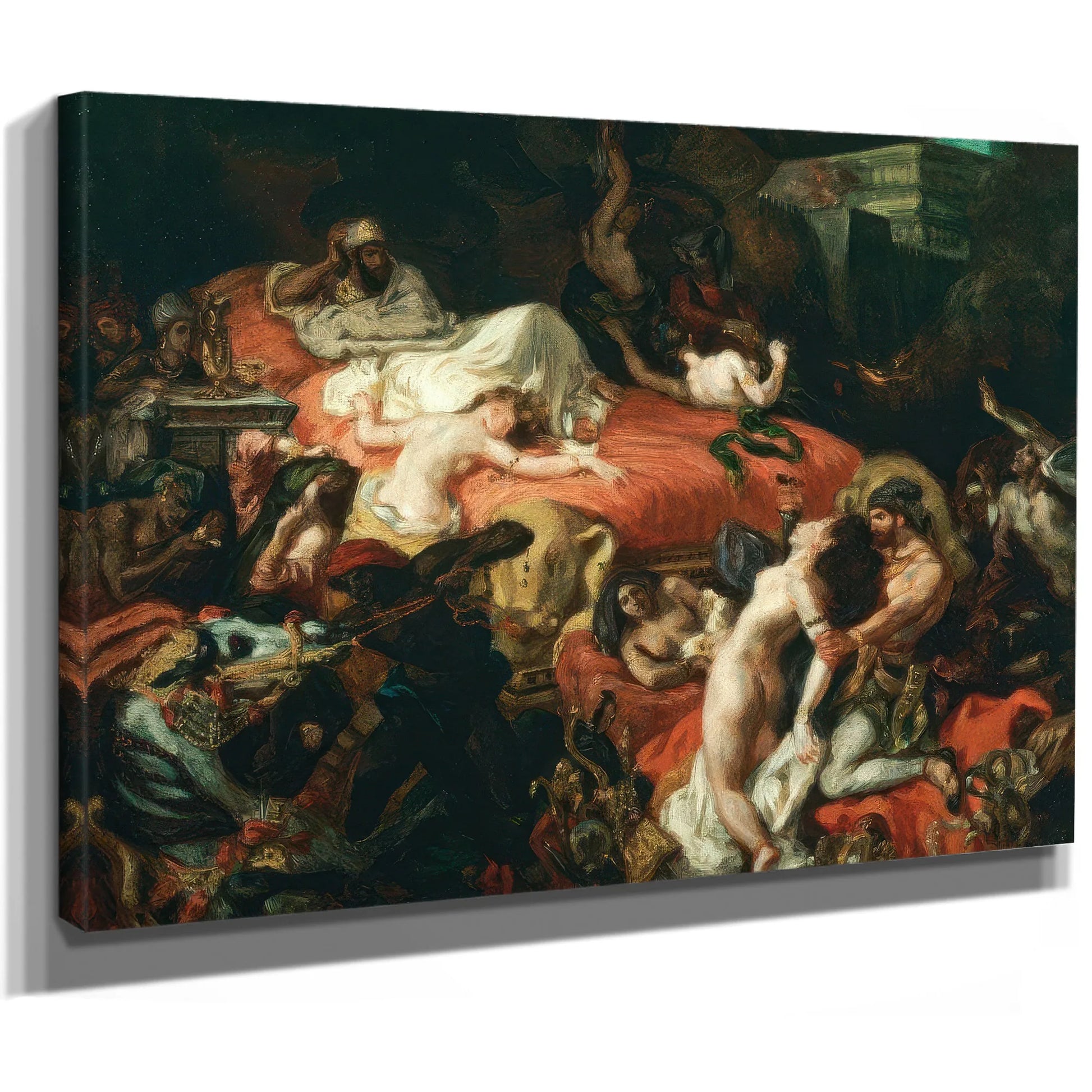 The Death Of Sardanapalus By Eugene Delacroix Fine Art Print