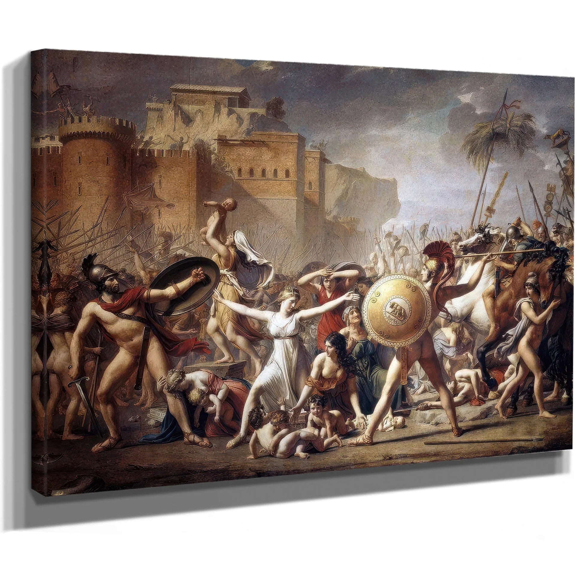 The Intervention Of The Sabine Women 1795 By Jacques Louis David Fine Art Print