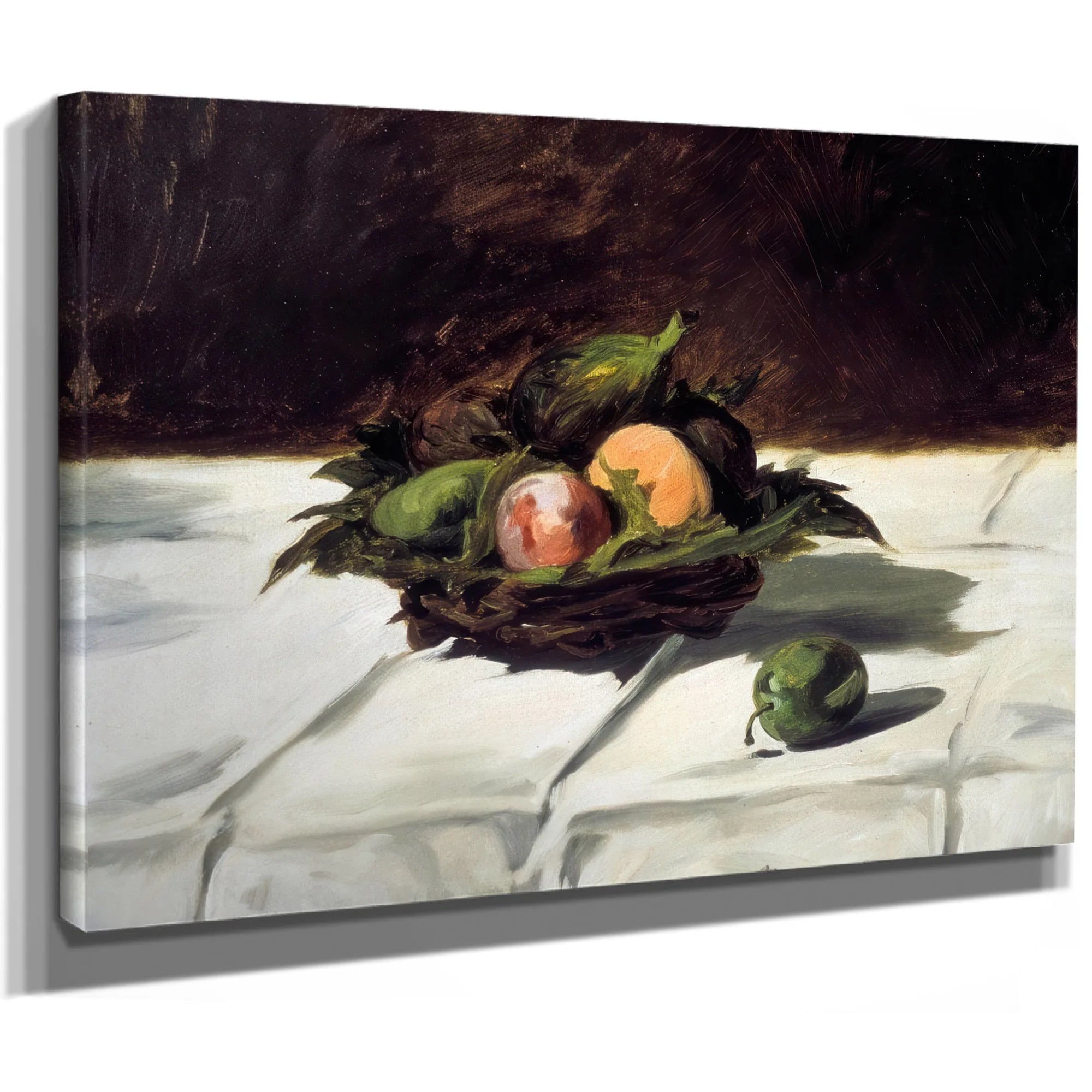 Basket Of Fruits By Edouard Manet Fine Art Print