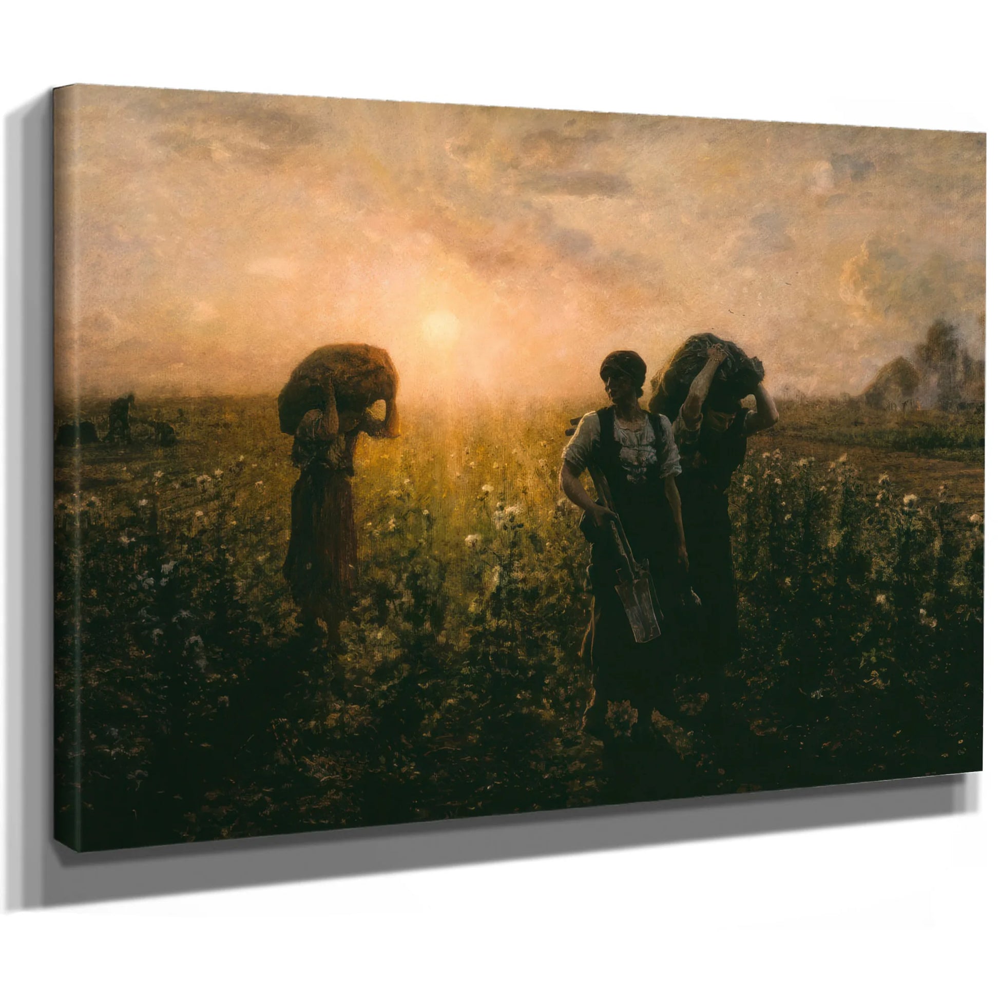 The End Of The Working Day By Breton Jules Fine Art Print