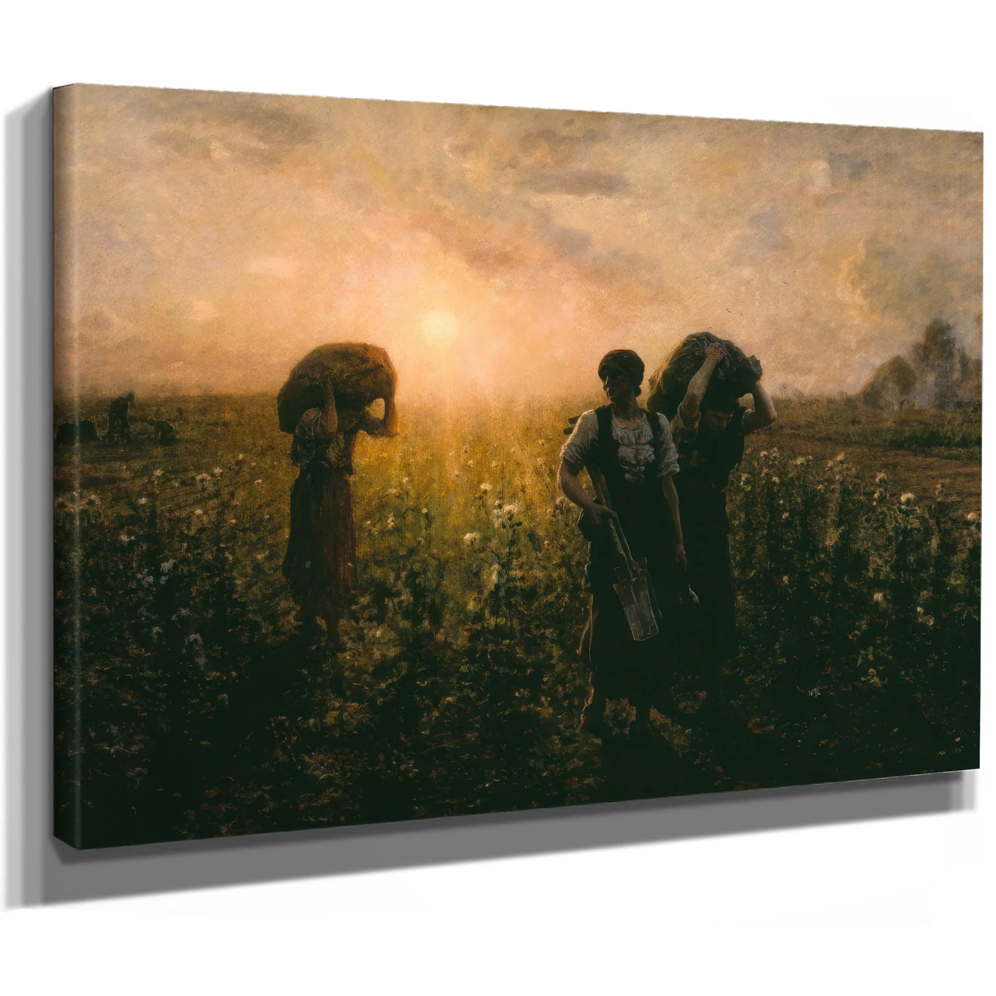 The End Of The Working Day By Breton Jules Fine Art Print