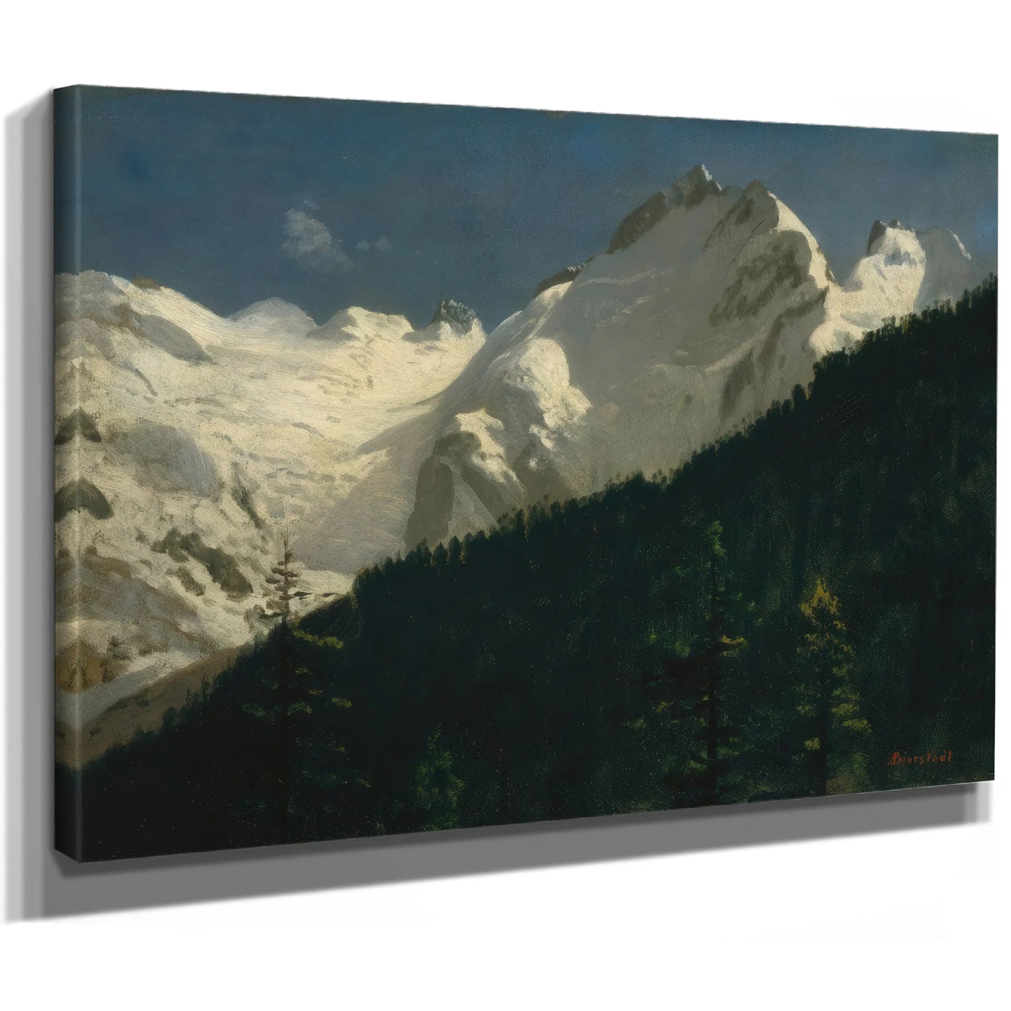 Piz Bernina Switzerland By Albert Bierstadt Fine Art Print