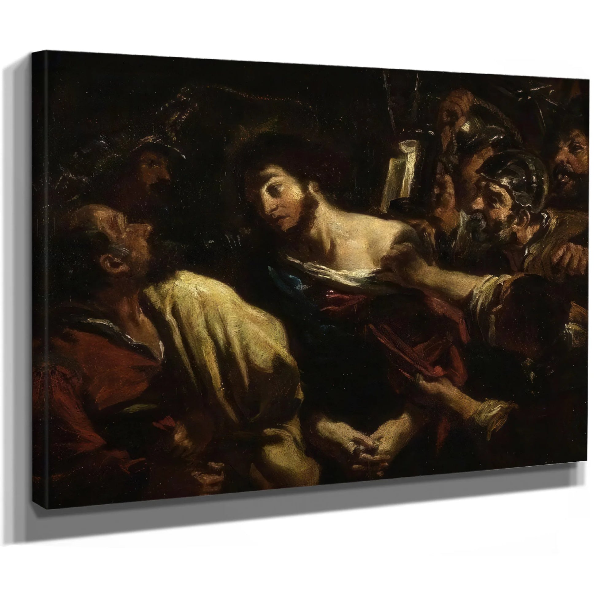 Taking Of Christ (Copy Of Guercino) By William Etty Fine Art Print