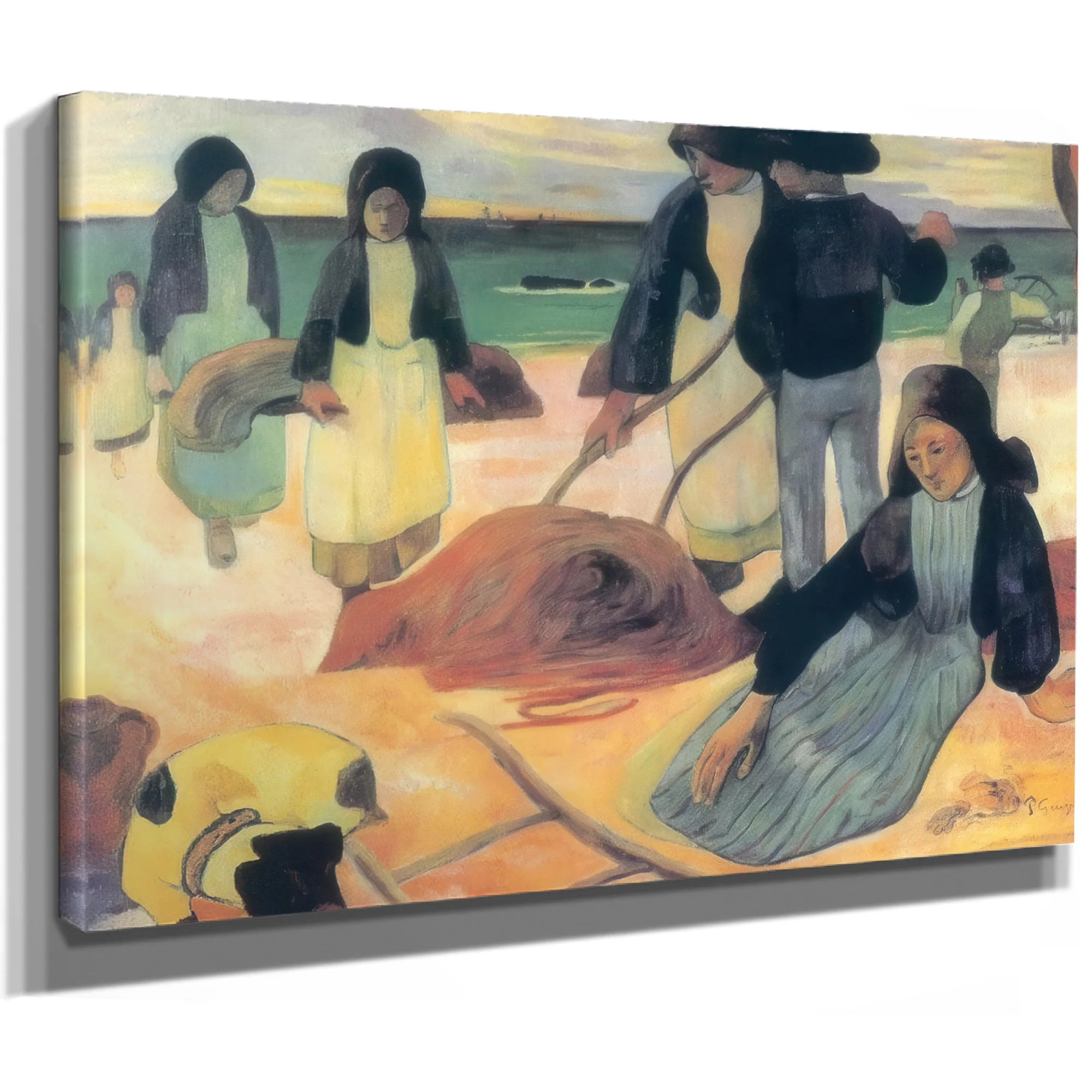 Wrack Collectors By Paul Gauguin Fine Art Print