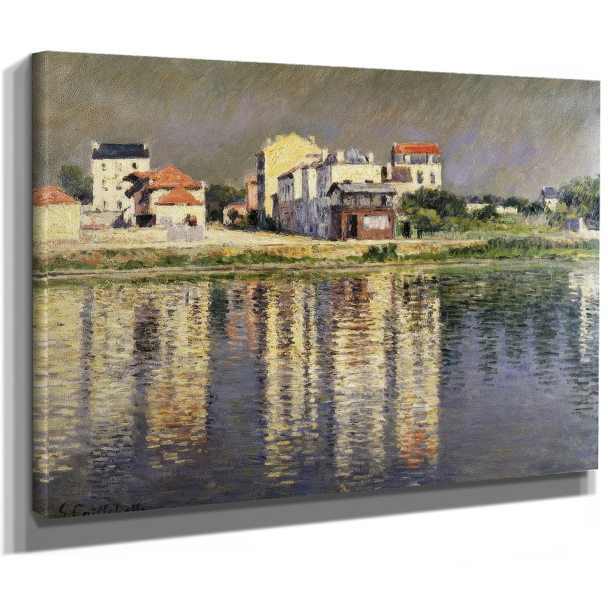 Bord De Seine A Argenteuil By Gustave Caillebotte Fine Art Print