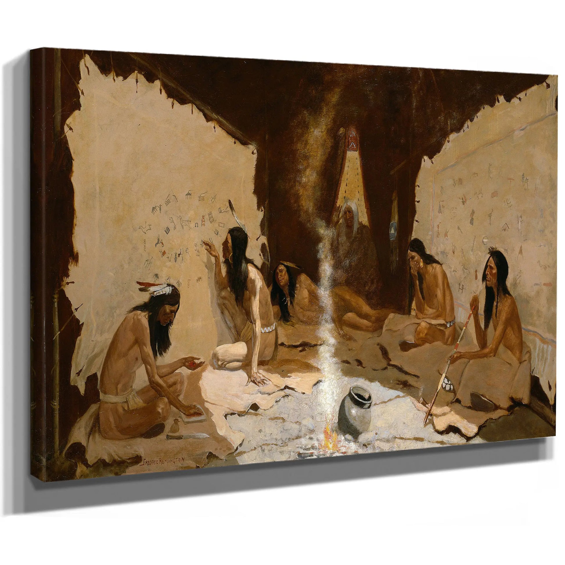Historians Of The Tribe by Frederic Remington