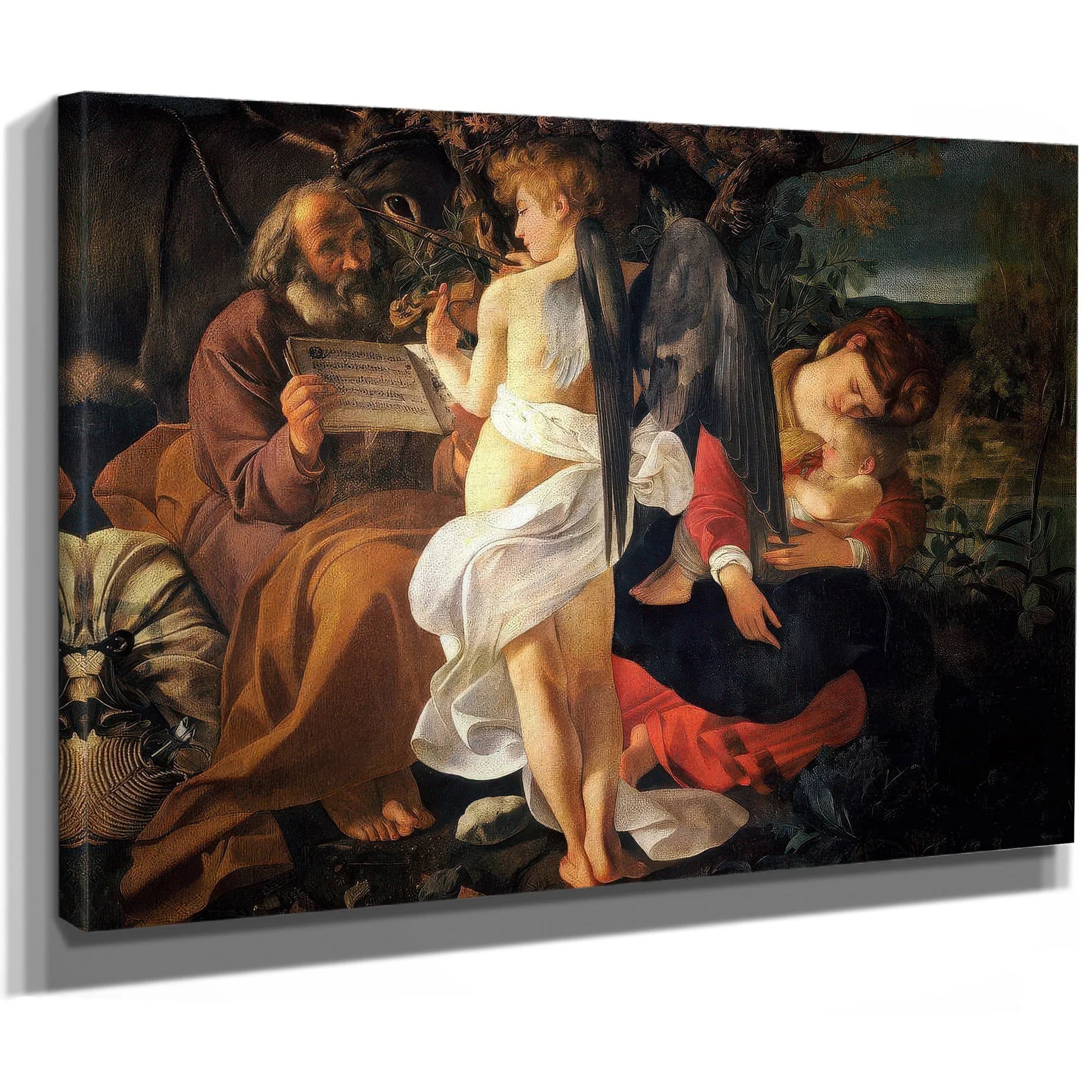Rest On The Flight To Egypt By Caravaggio Fine Art Print