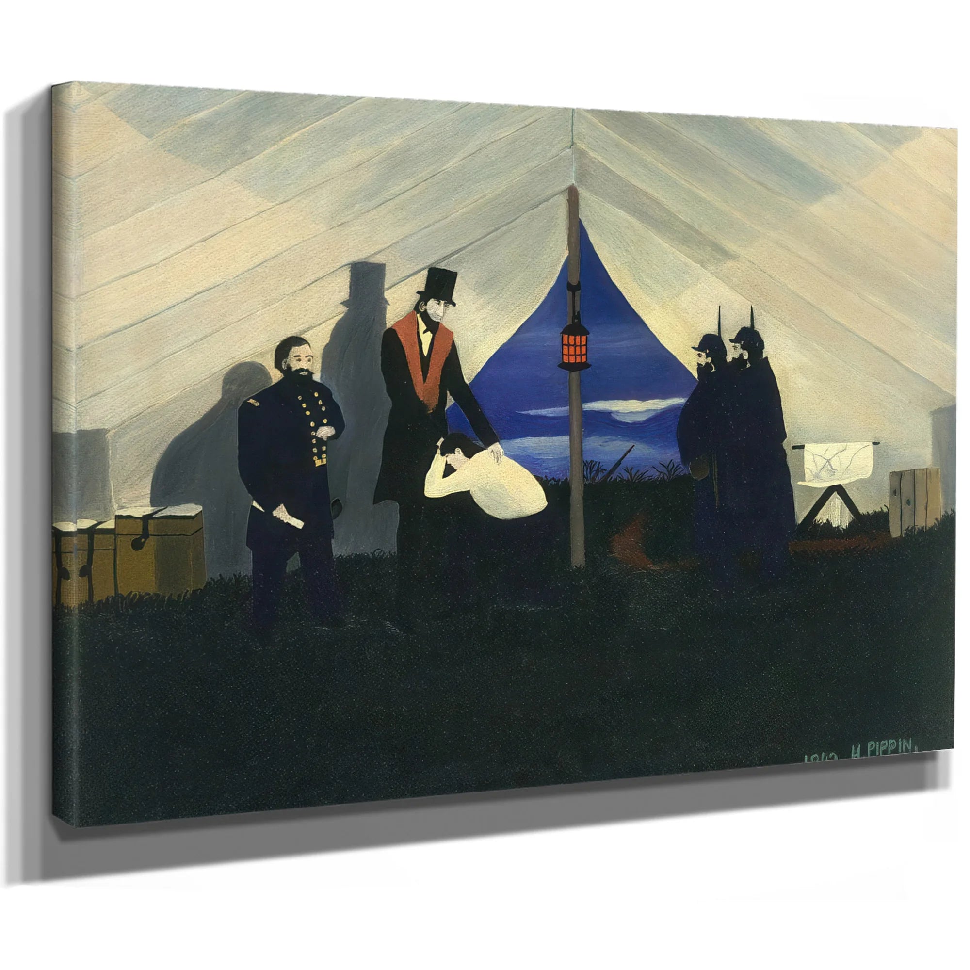 Abe Lincoln The Great Emancipator By Horace Pippin Fine Art Print