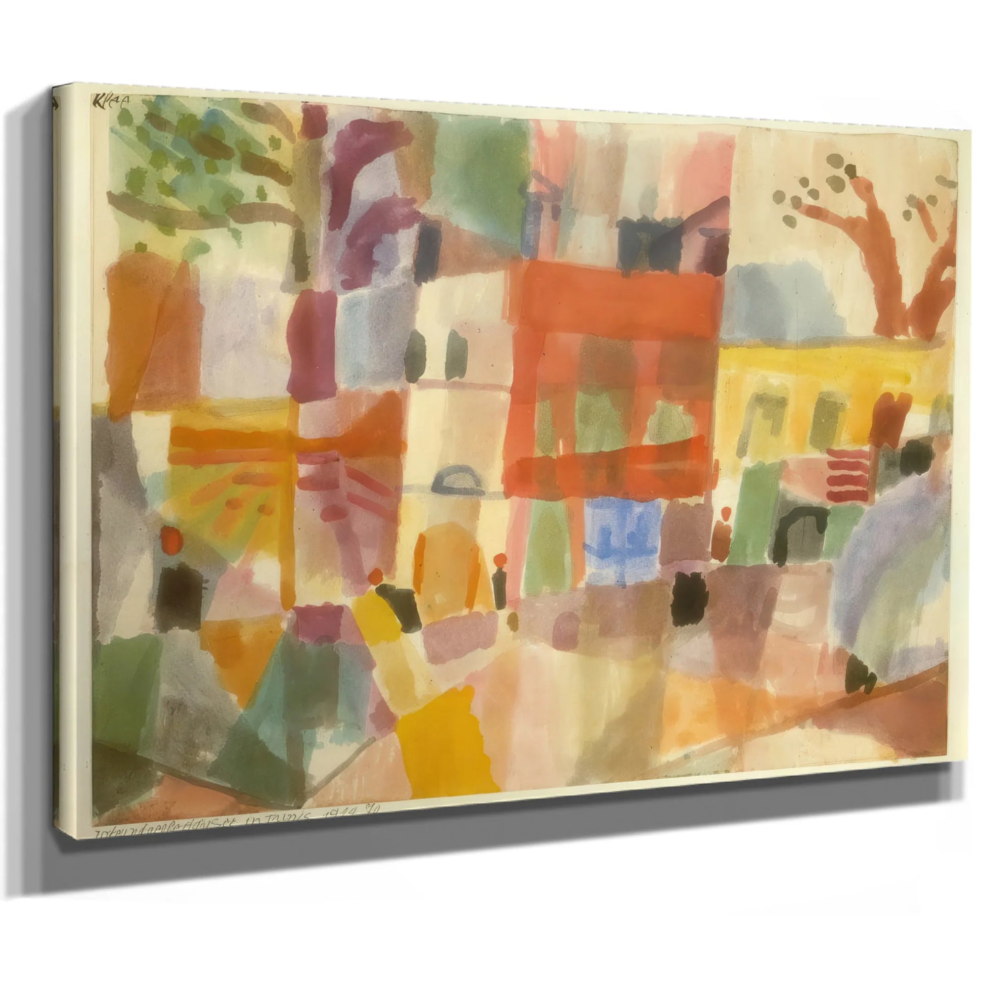 Red And Yellow House In Tunis 1914 70 By Paul Klee Fine Art Print