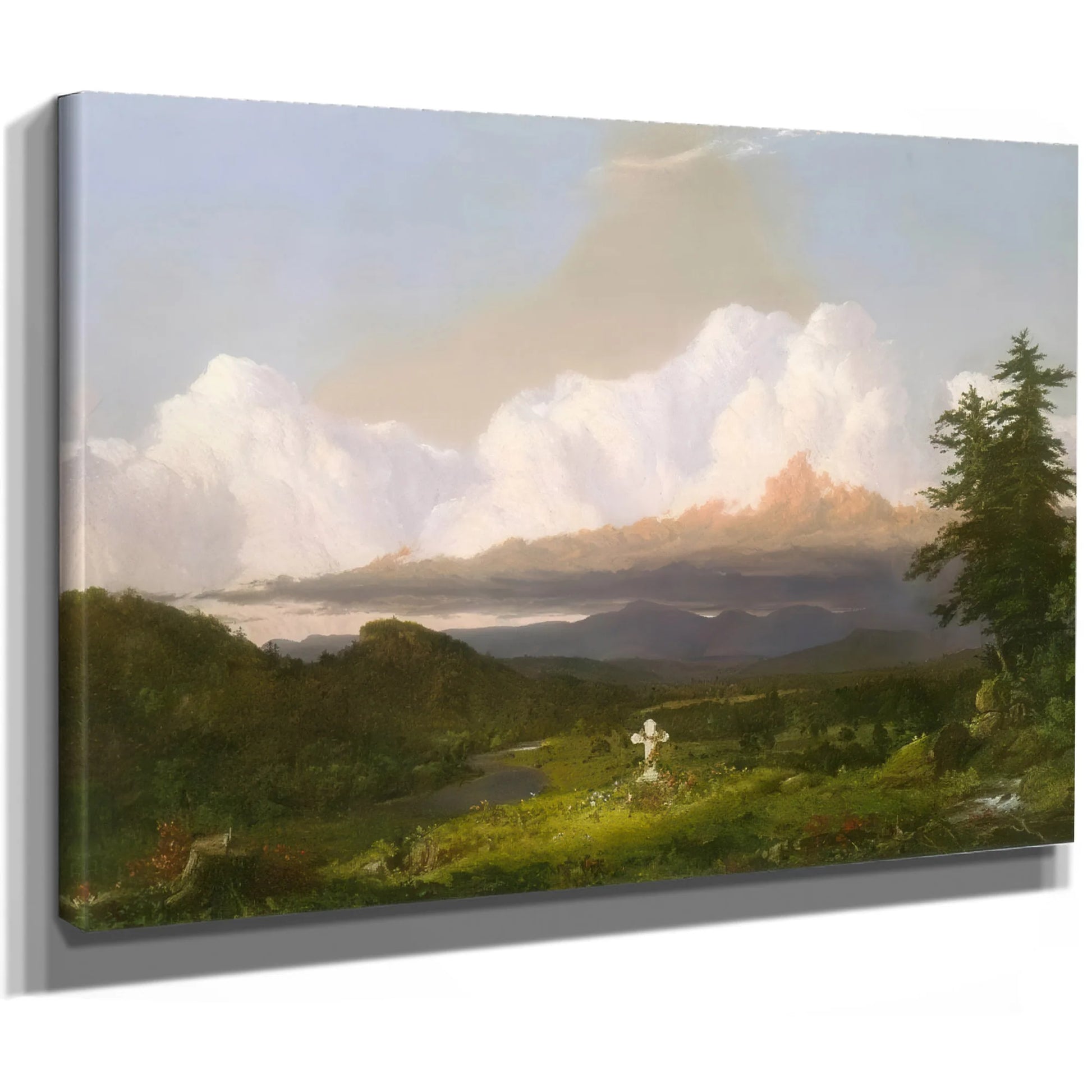To The Memory Of Cole By Frederic Edwin Church Fine Art Print
