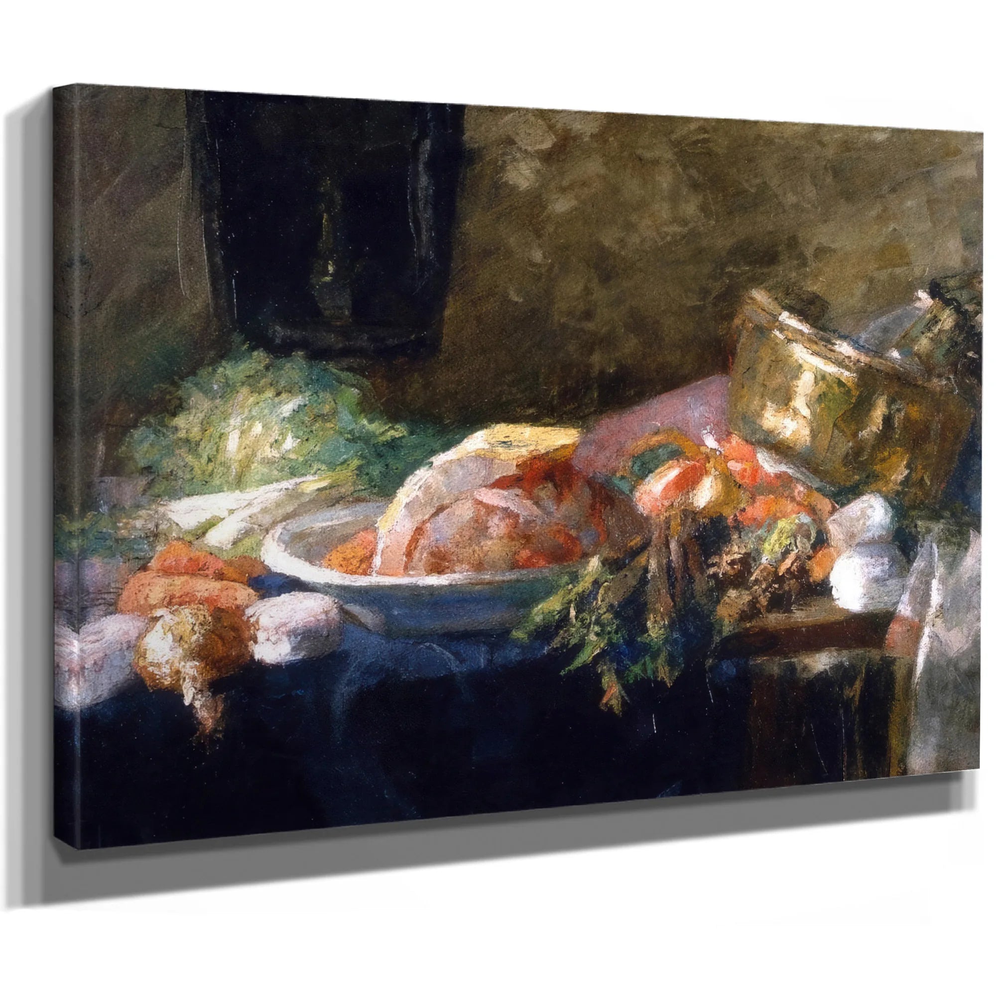 Still Life With Vegetables By James Ensor Fine Art Print