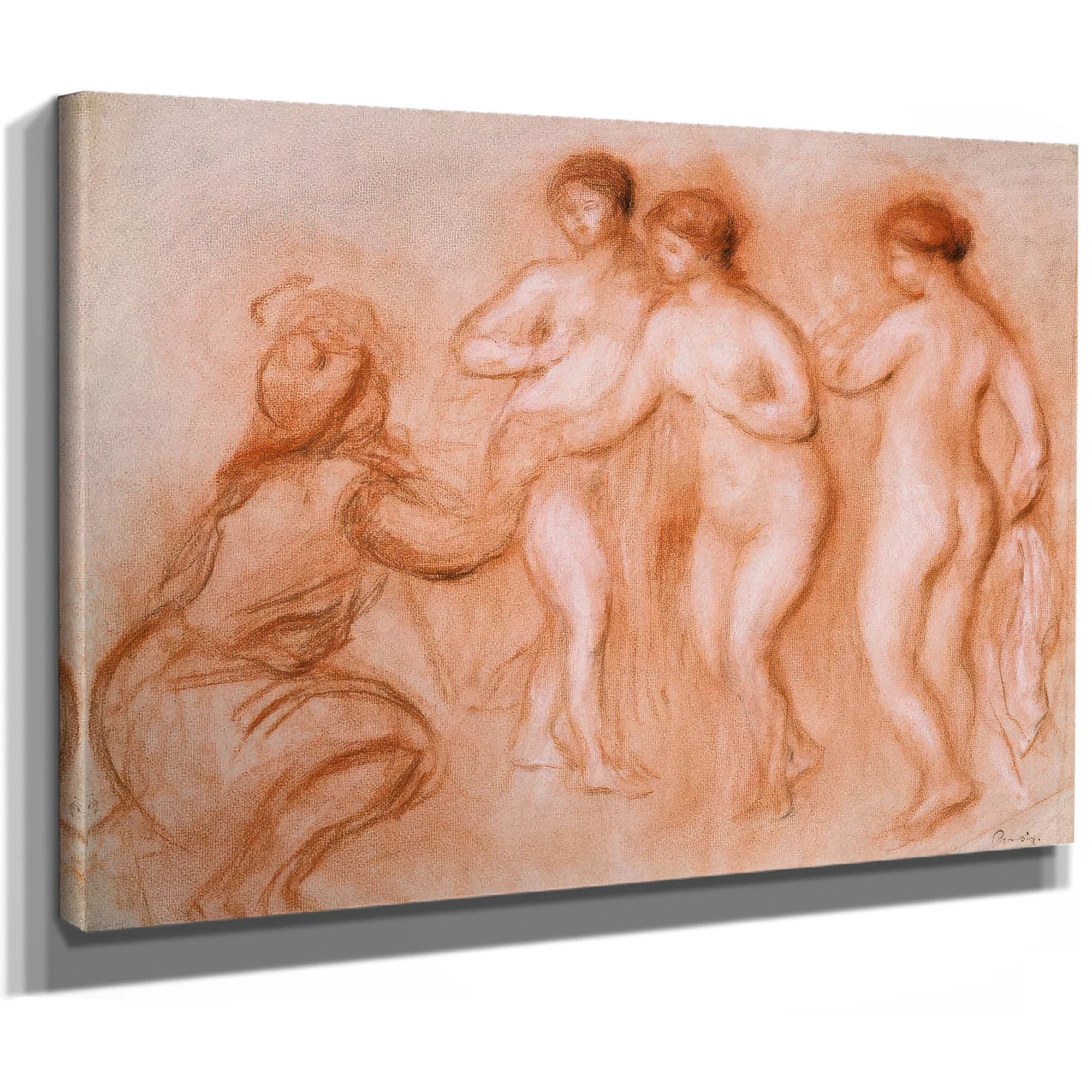 The Judgment Of Paris By Pierre August Renoir Fine Art Print