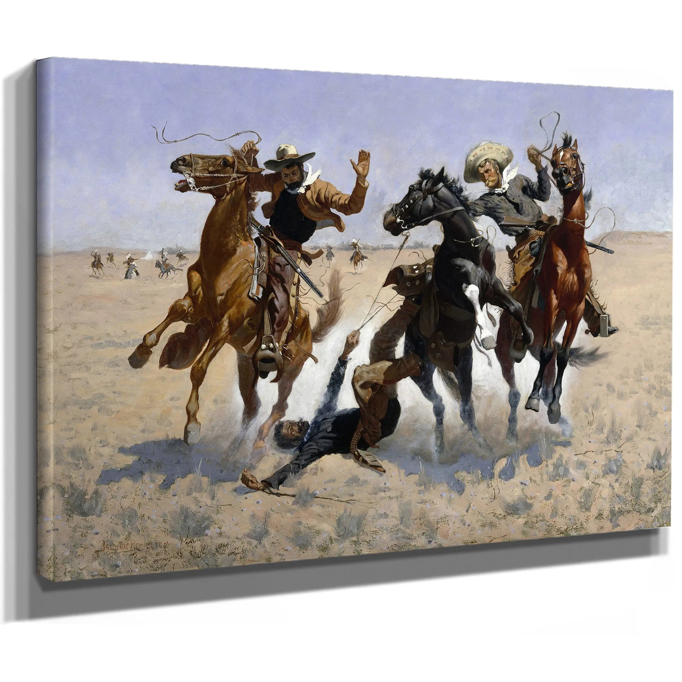 Aiding A Comrade by Frederic Remington