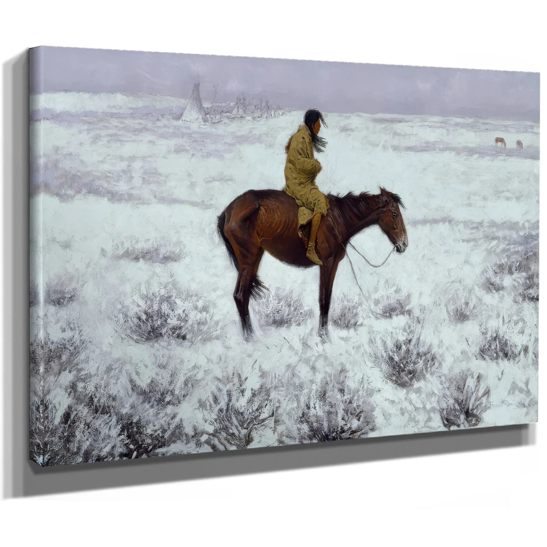 The Herd Boy C Oil On Canvas by Frederic Remington