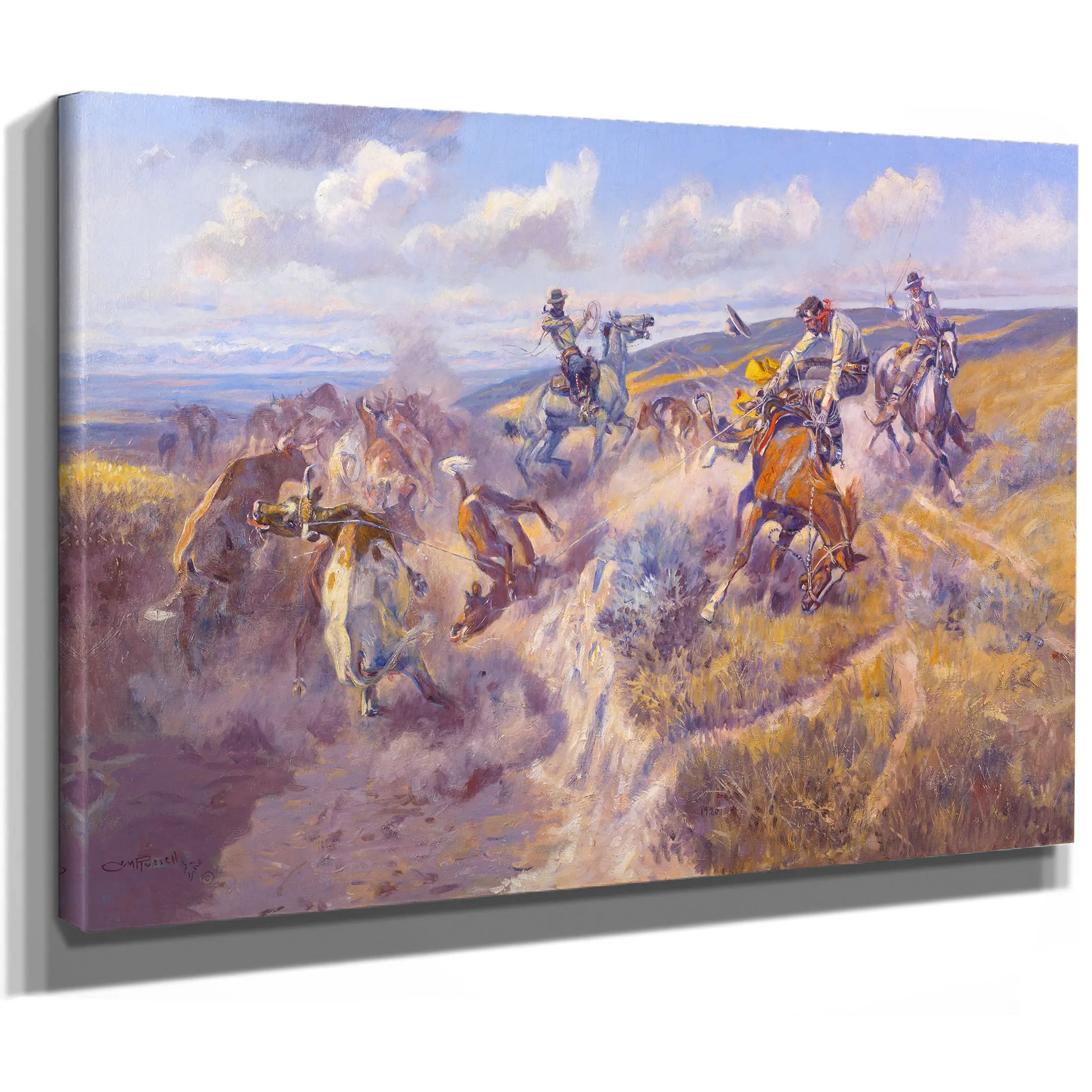 A Tight Dally And A Loose Latigo by Charles Marion Russell