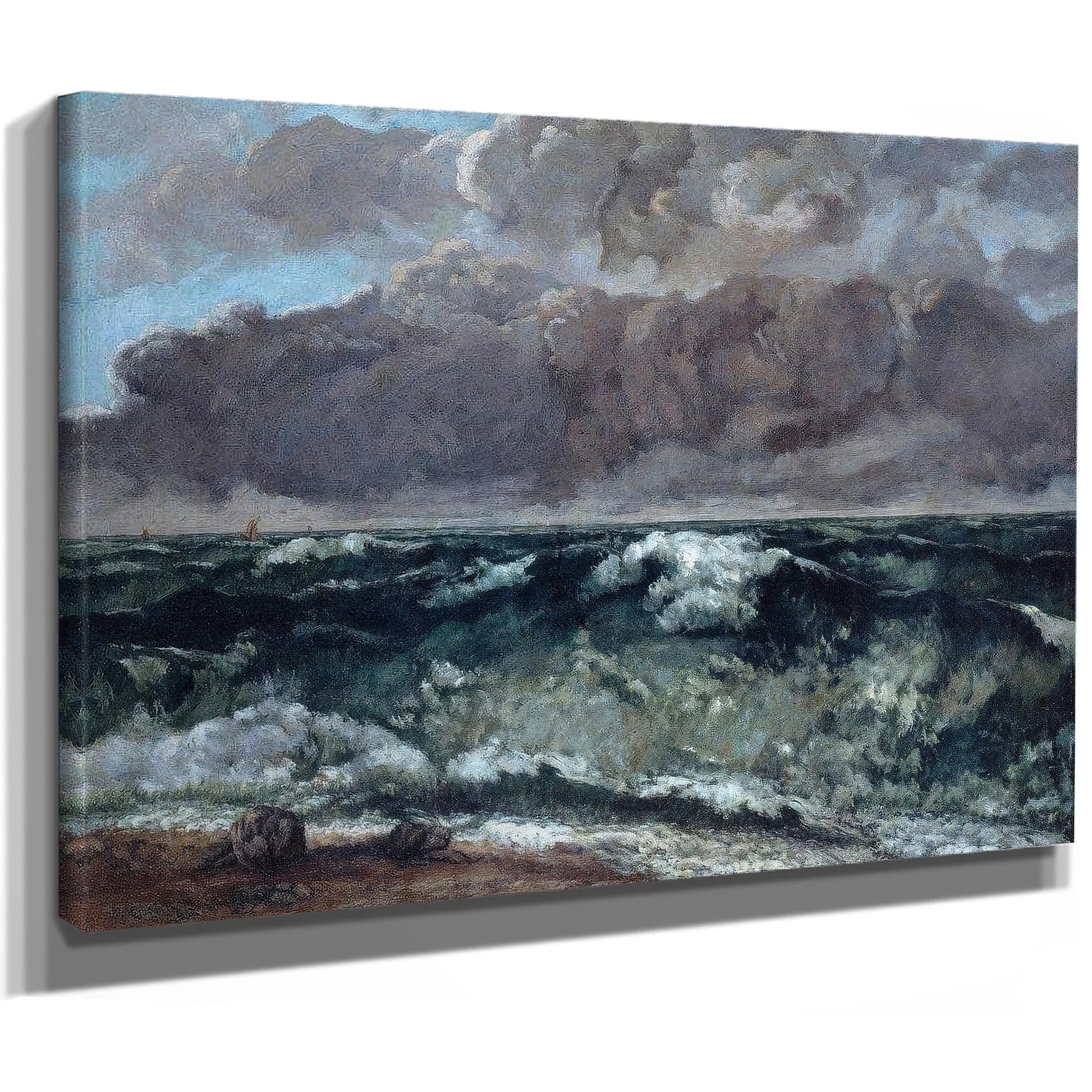 La Vague By Gustave Courbet Fine Art Print