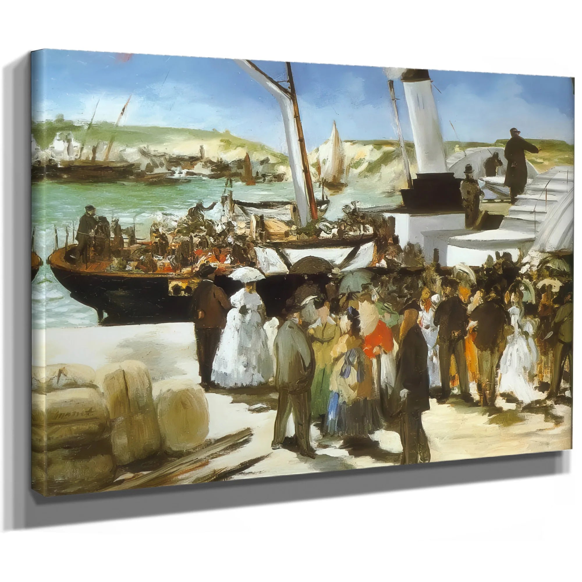 The Departure Of The Folkestone Boat By Edouard Manet Fine Art Print