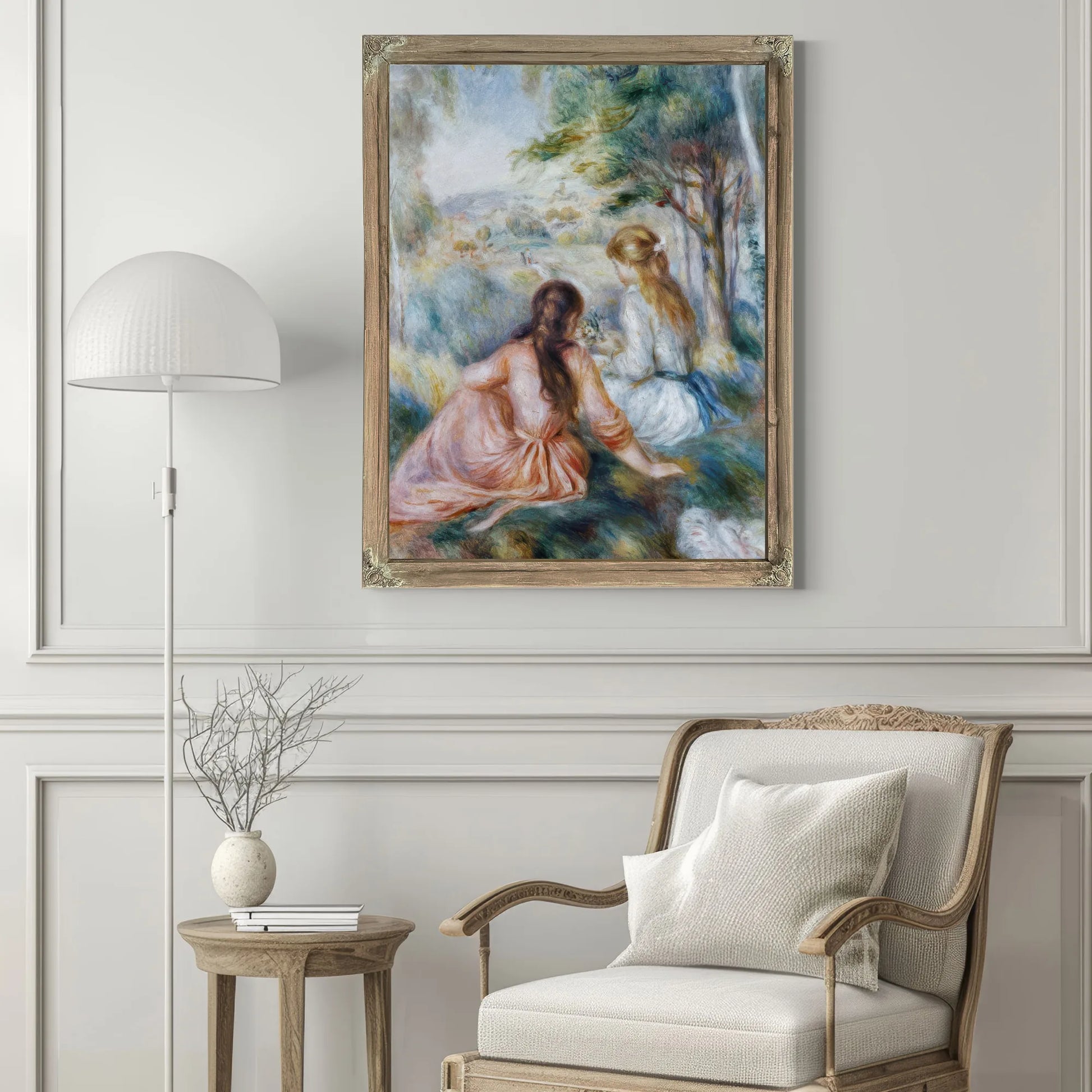 In The Meadow By Pierre Auguste Renoir Fine Art Print