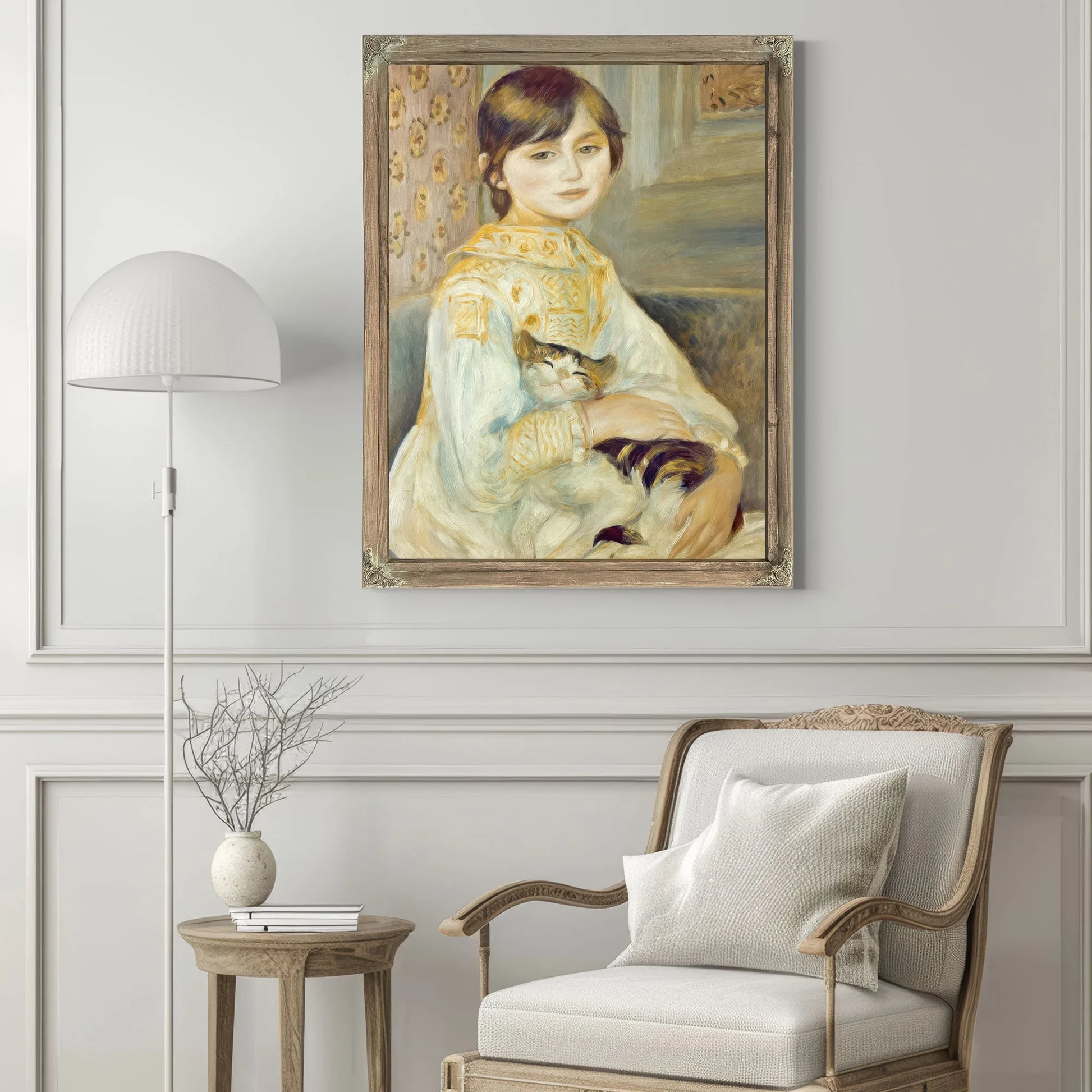 Julie Manet With Cat By Pierre Auguste Renoir Fine Art Print