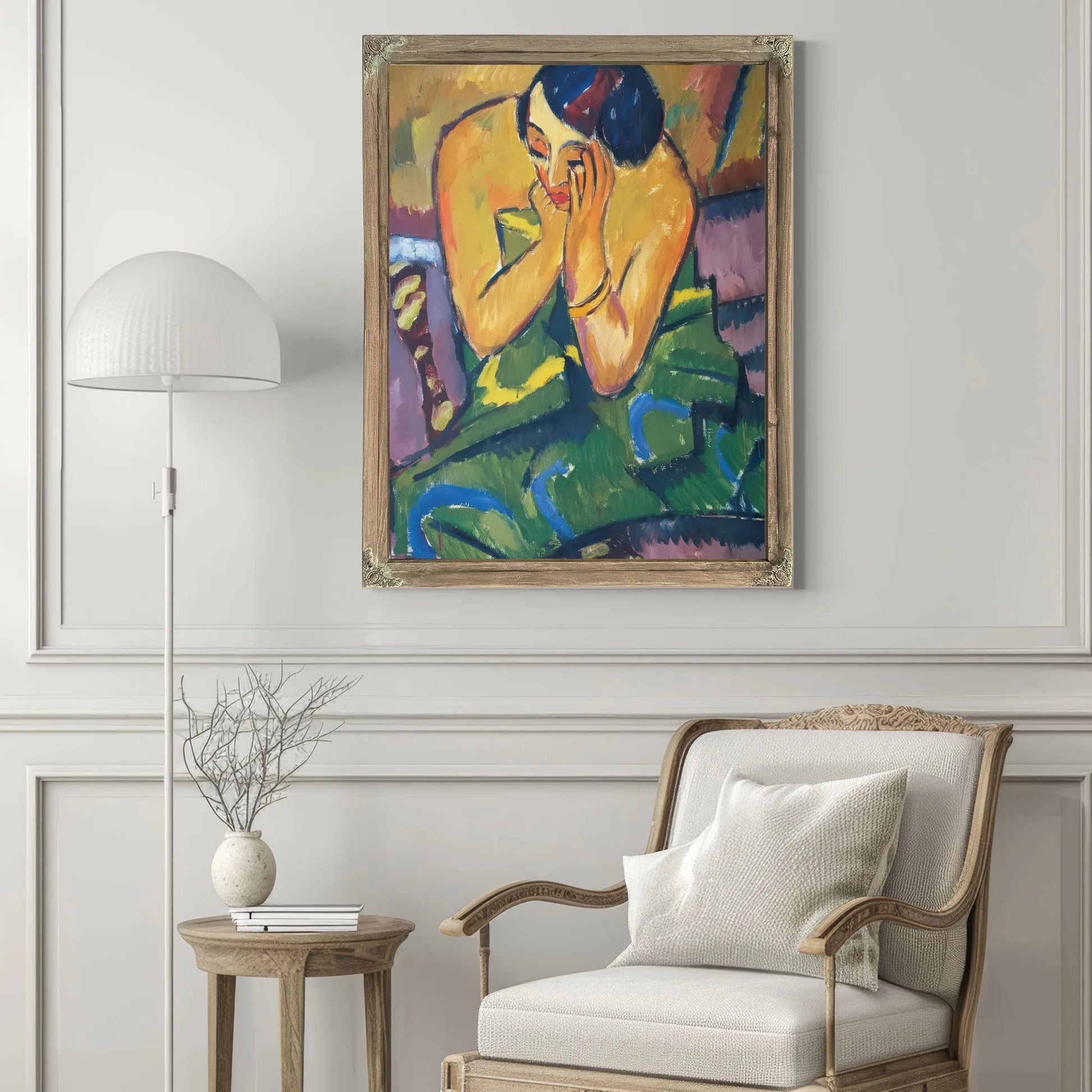 Contemplative Woman M9 Karl Schmidt Rottluff Fine Art Print