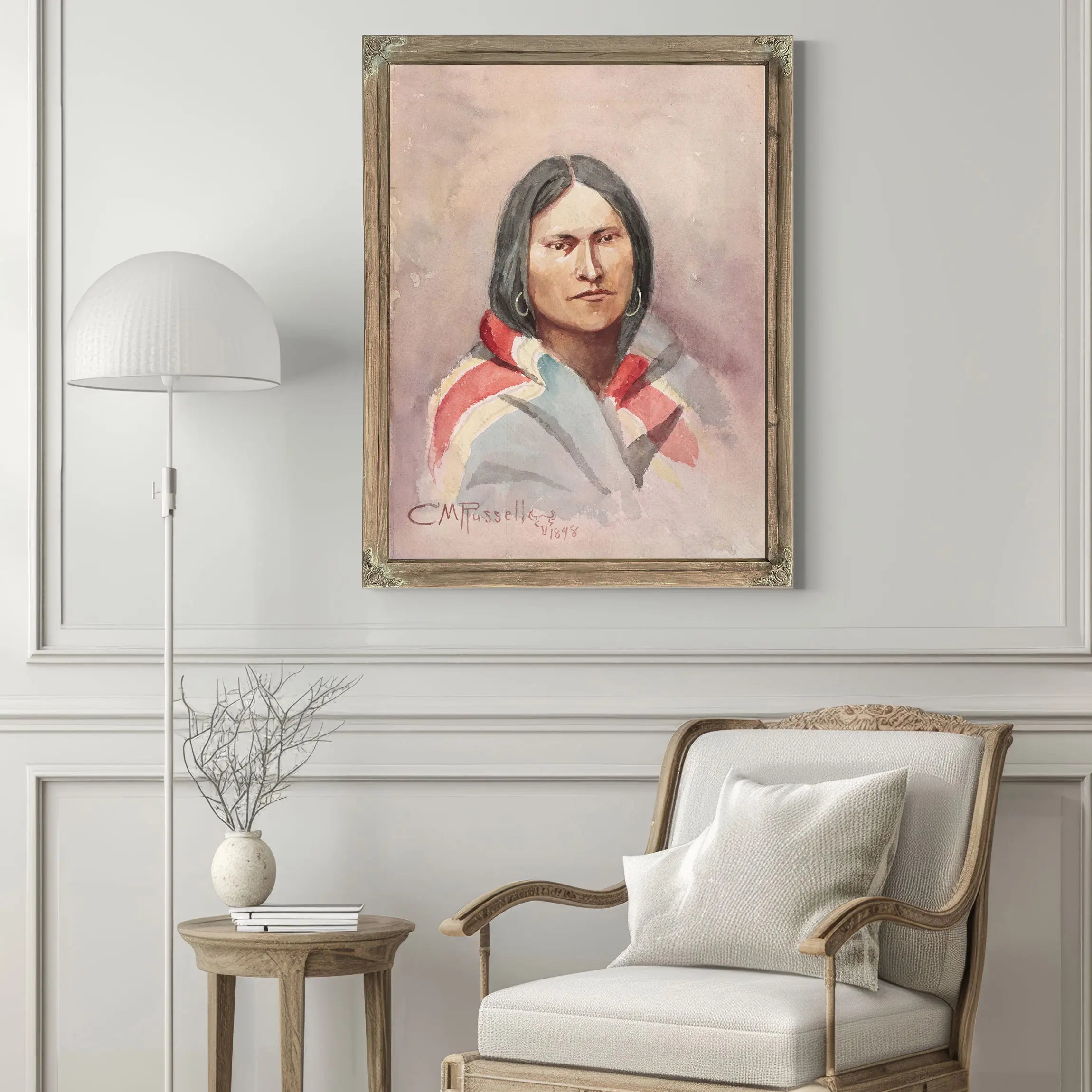 Indian Woman by Charles Marion Russell