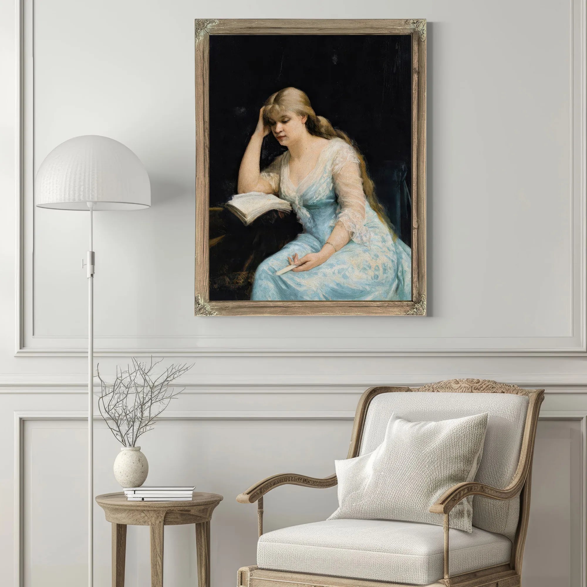 A Young Woman Reading 1880 By Marie Bashkirtseff Fine Art Print