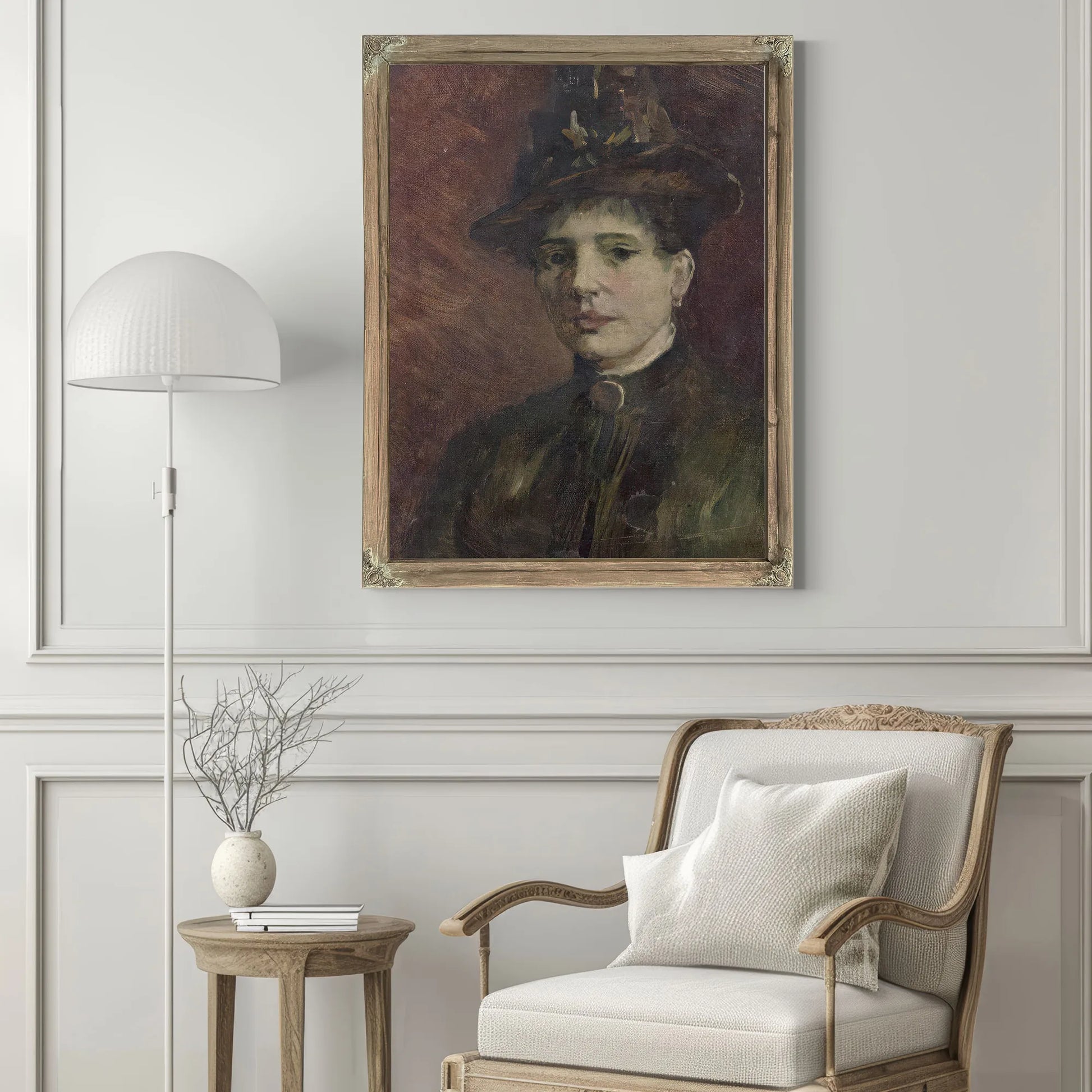 Portrait Of A Woman By Vincent Van Gogh Fine Art Print