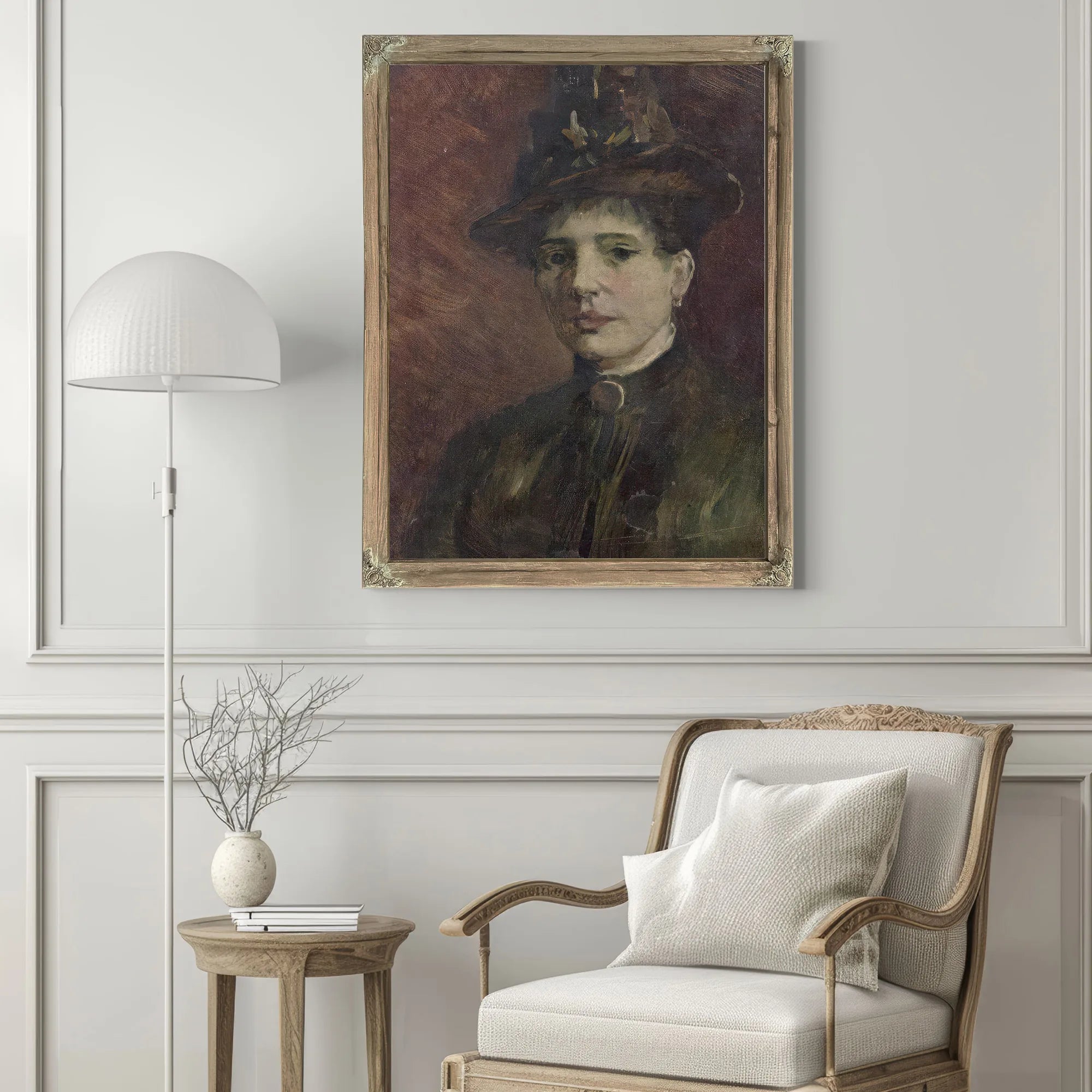 Portrait Of A Woman By Vincent Van Gogh Fine Art Print