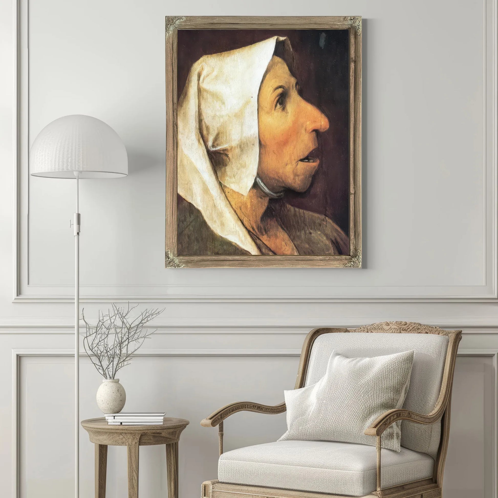 Head Of A Peasant Woman By Pieter Bruegel Fine Art Print