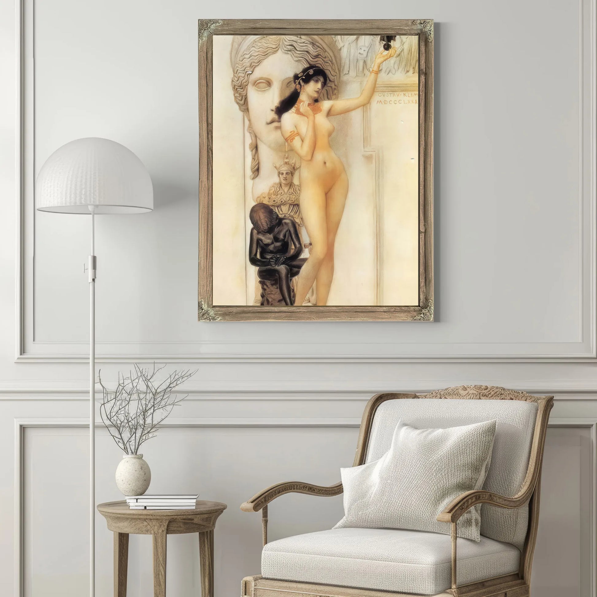 Allegory Of Sculpture, 1889 By Gustav Klimt Fine Art Print