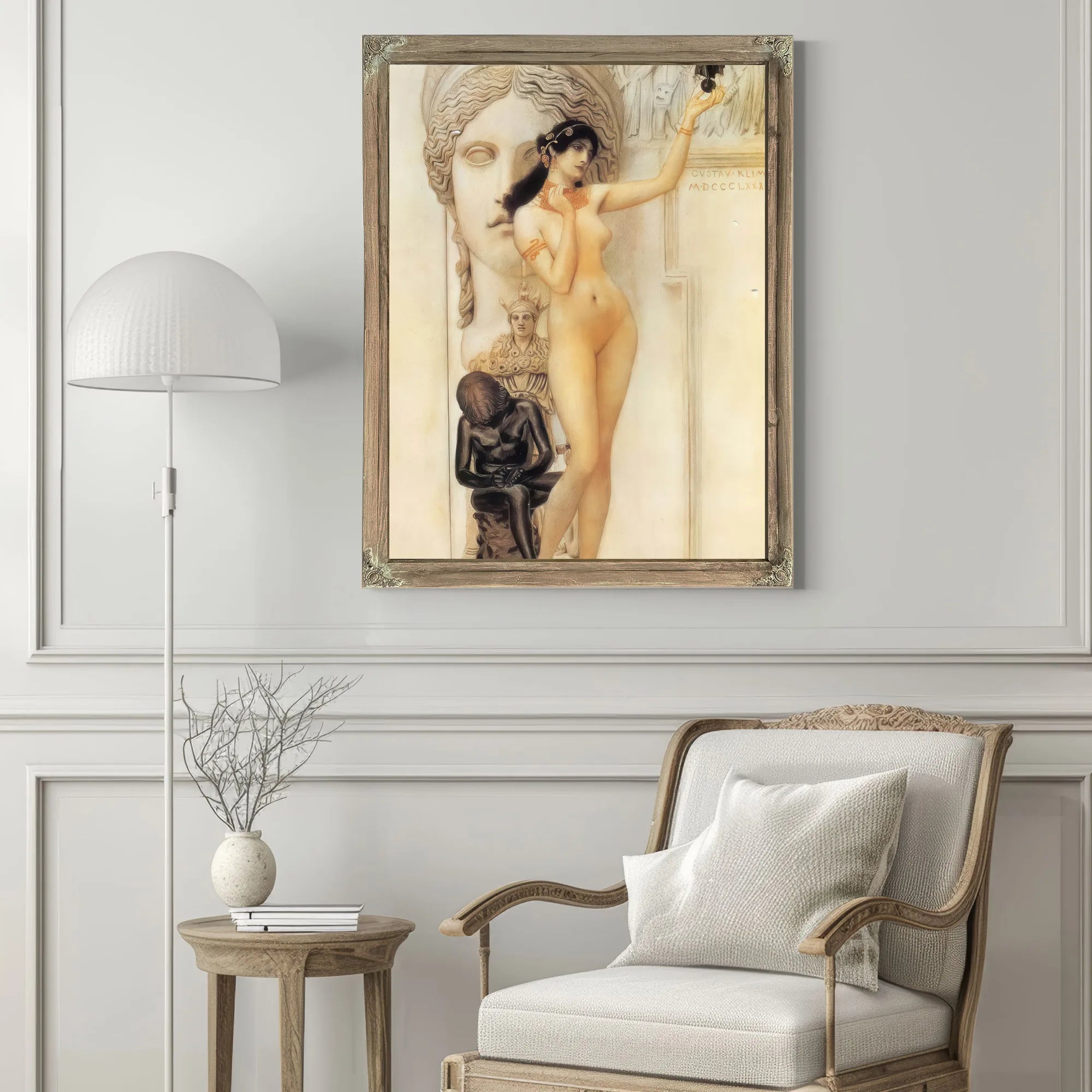 Allegory Of Sculpture, 1889 By Gustav Klimt Fine Art Print