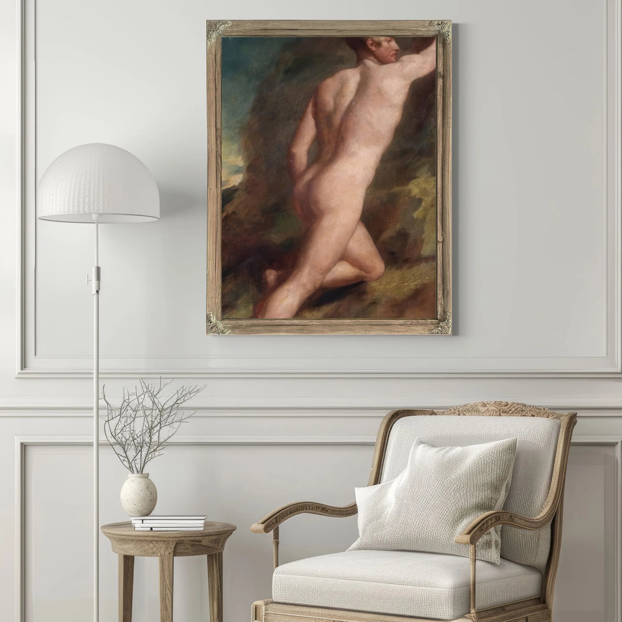Male Nude Study By William Etty Fine Art Print