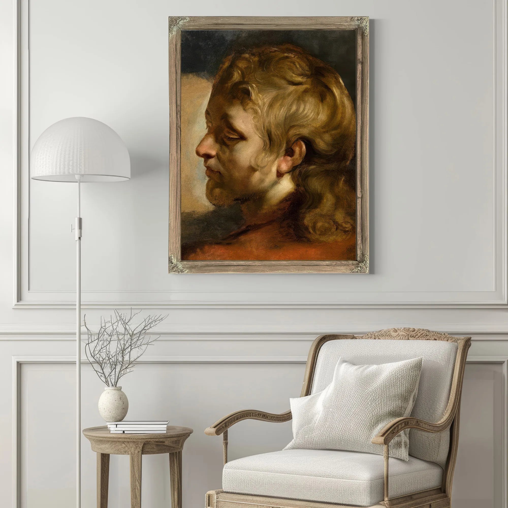 Study For Head Of Saint John The Evangelist 2 By Peter Paul Rubens Fine Art Print