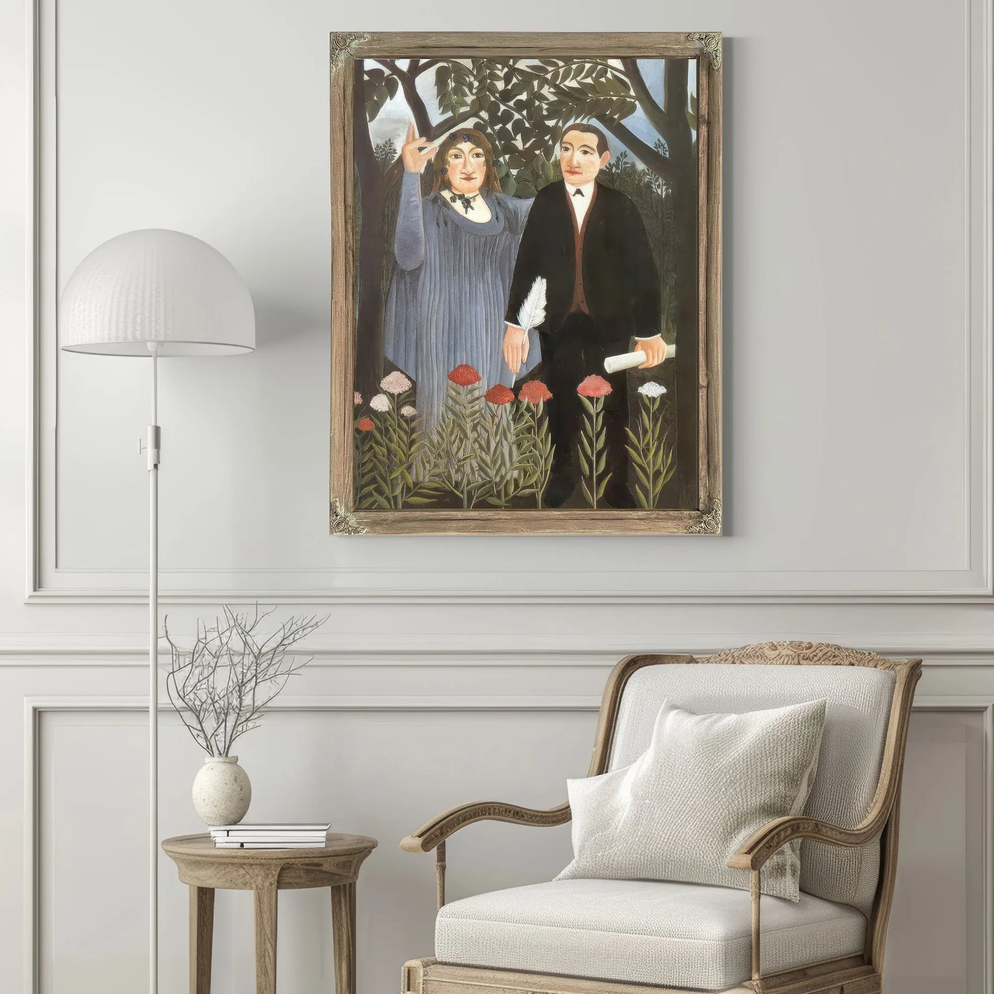 He Muse Inspiring The Poet 1909 By Henri Rousseau Fine Art Print