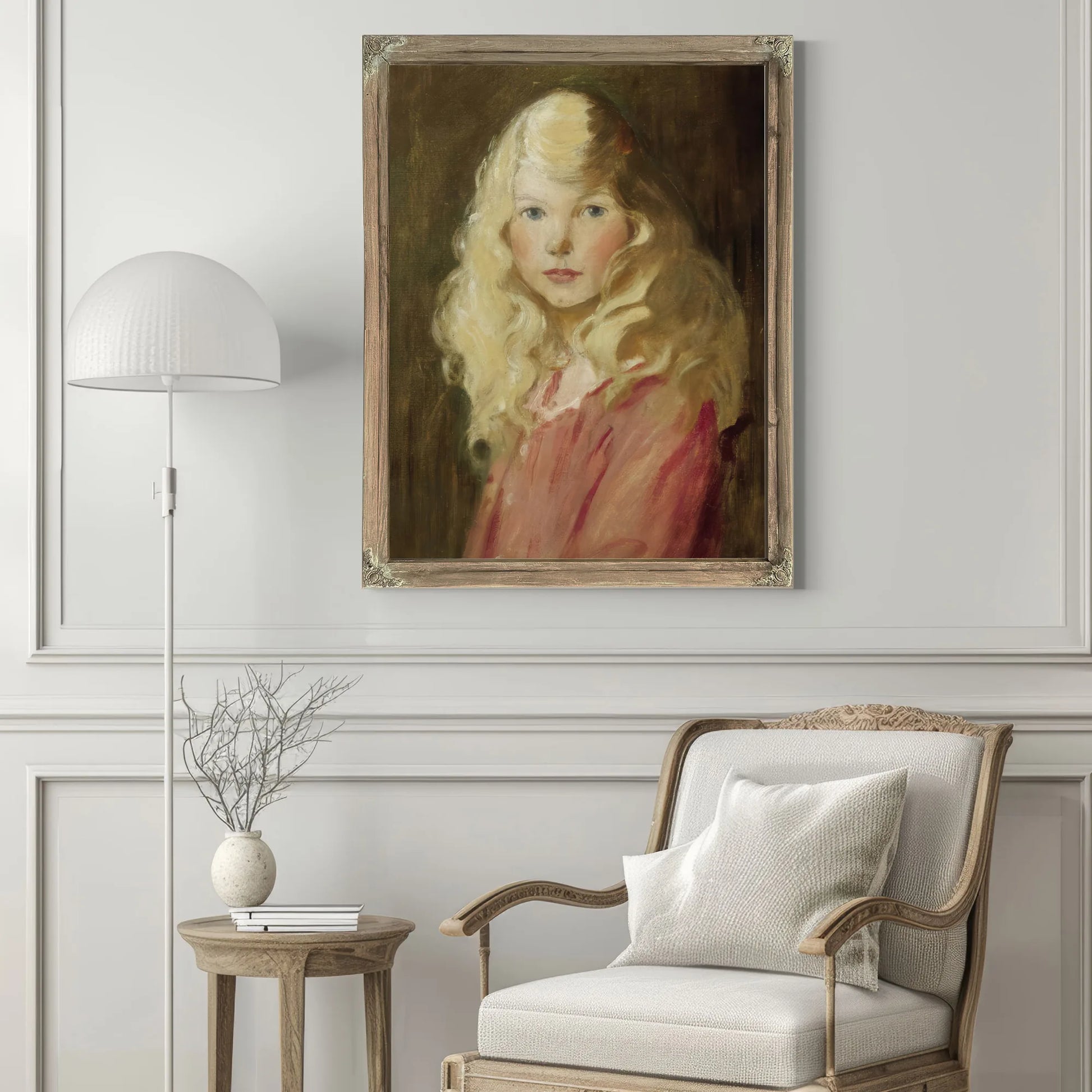 Portrait Of A Girl By Jessie Willcox Smith Fine Art Print