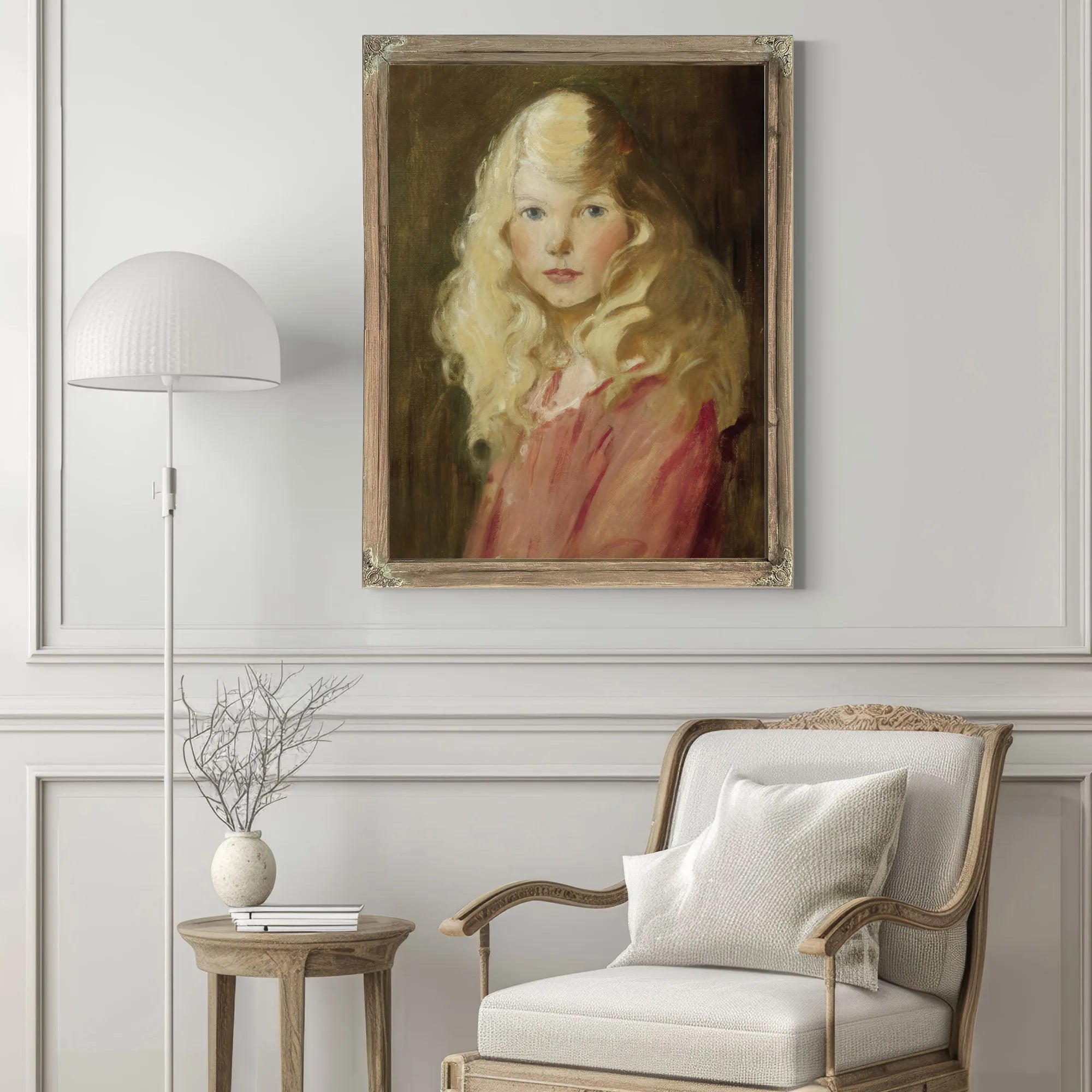 Portrait Of A Girl By Jessie Willcox Smith Fine Art Print