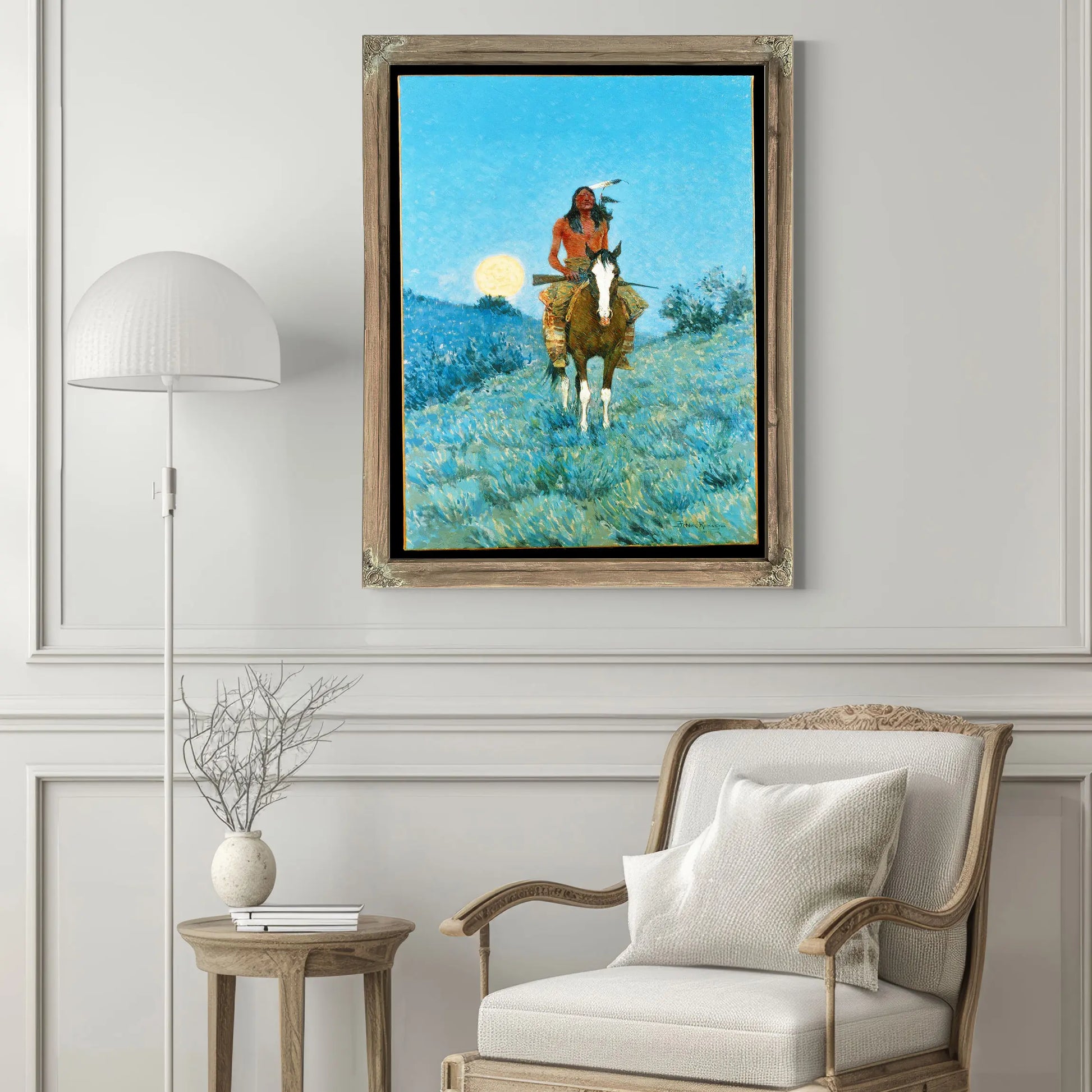 Frederic Sackrider Remington The Outlier G by Frederic Remington