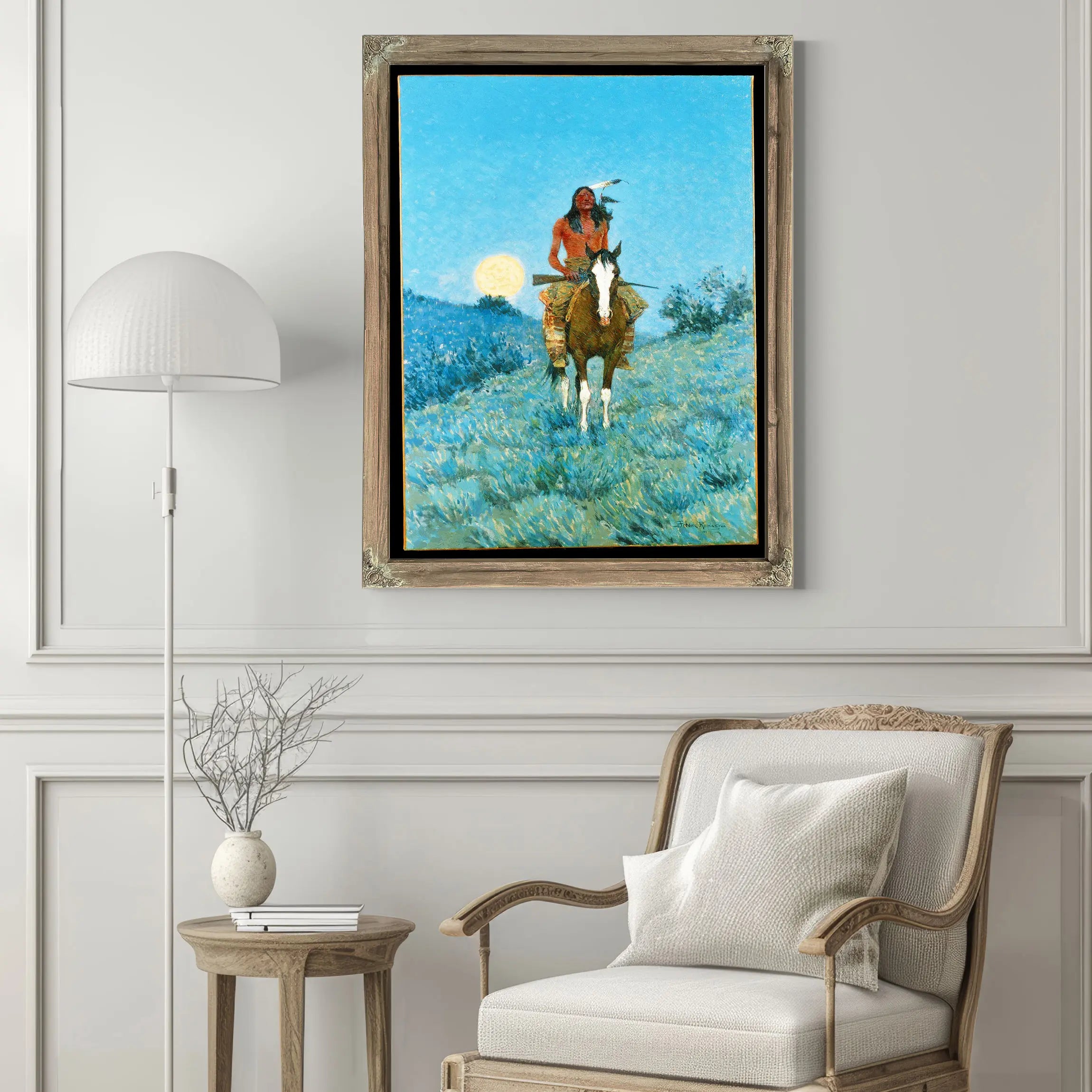 Frederic Sackrider Remington The Outlier G by Frederic Remington
