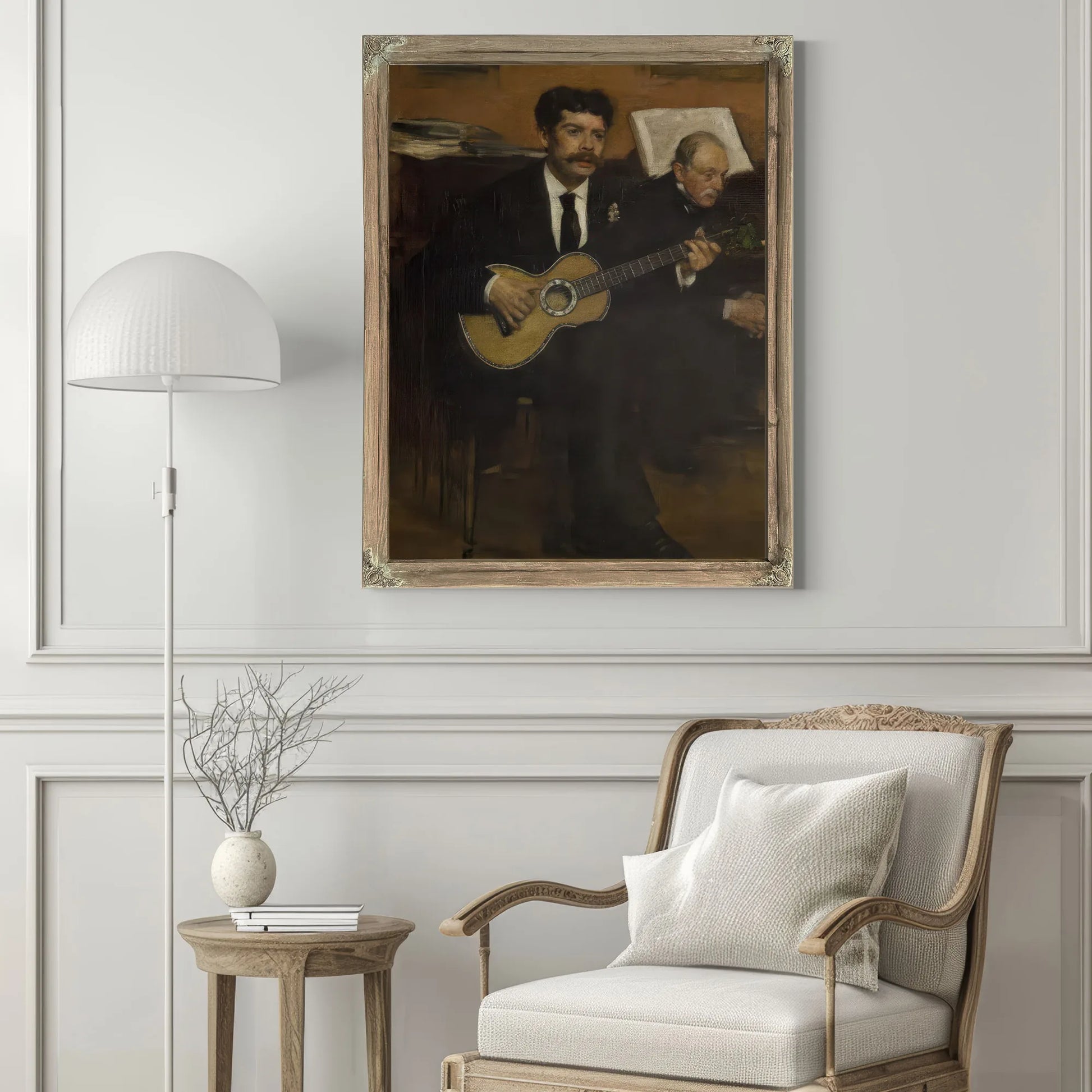 Lorenzo Pagans And Auguste De Gas By Edgar Degas Fine Art Print