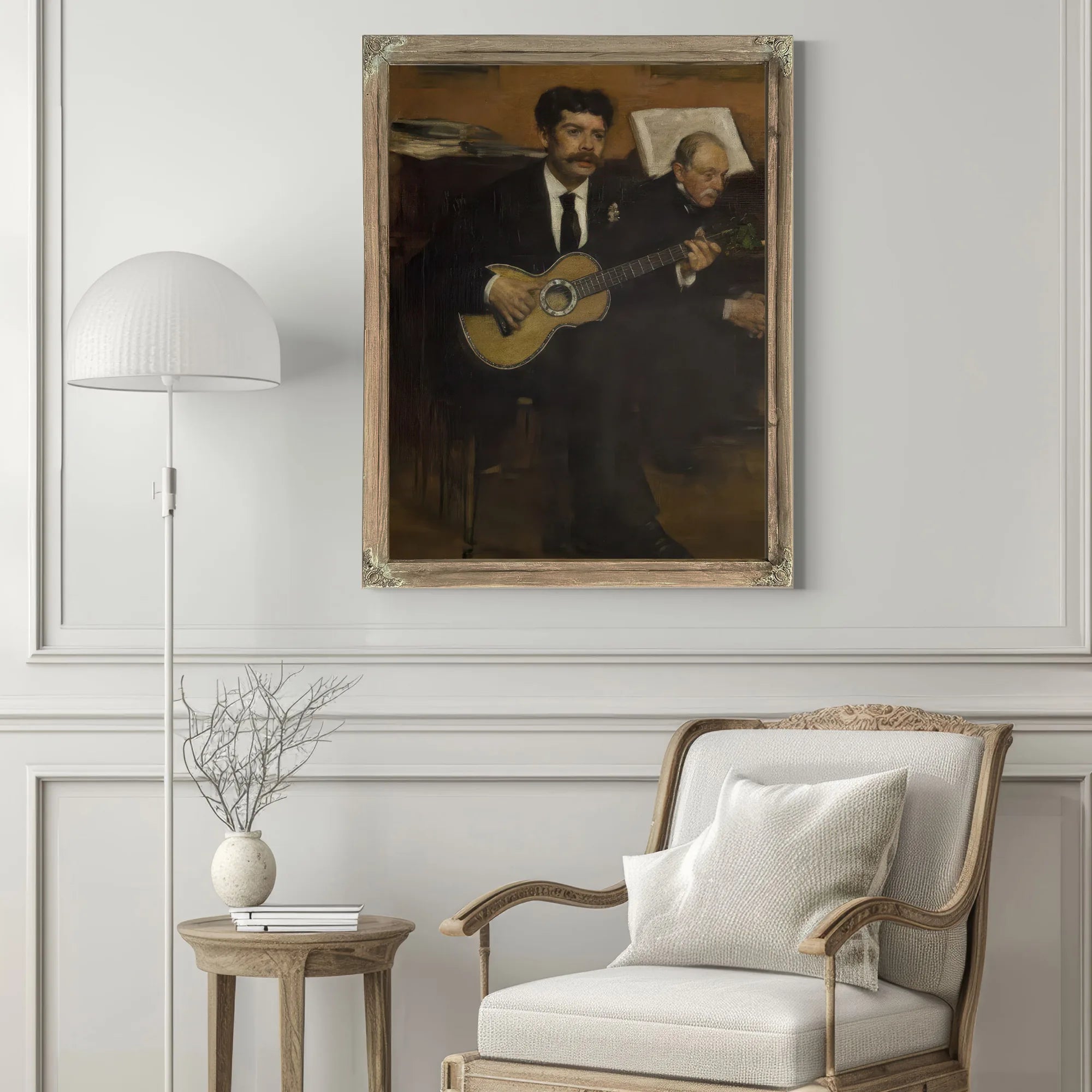 Lorenzo Pagans And Auguste De Gas By Edgar Degas Fine Art Print