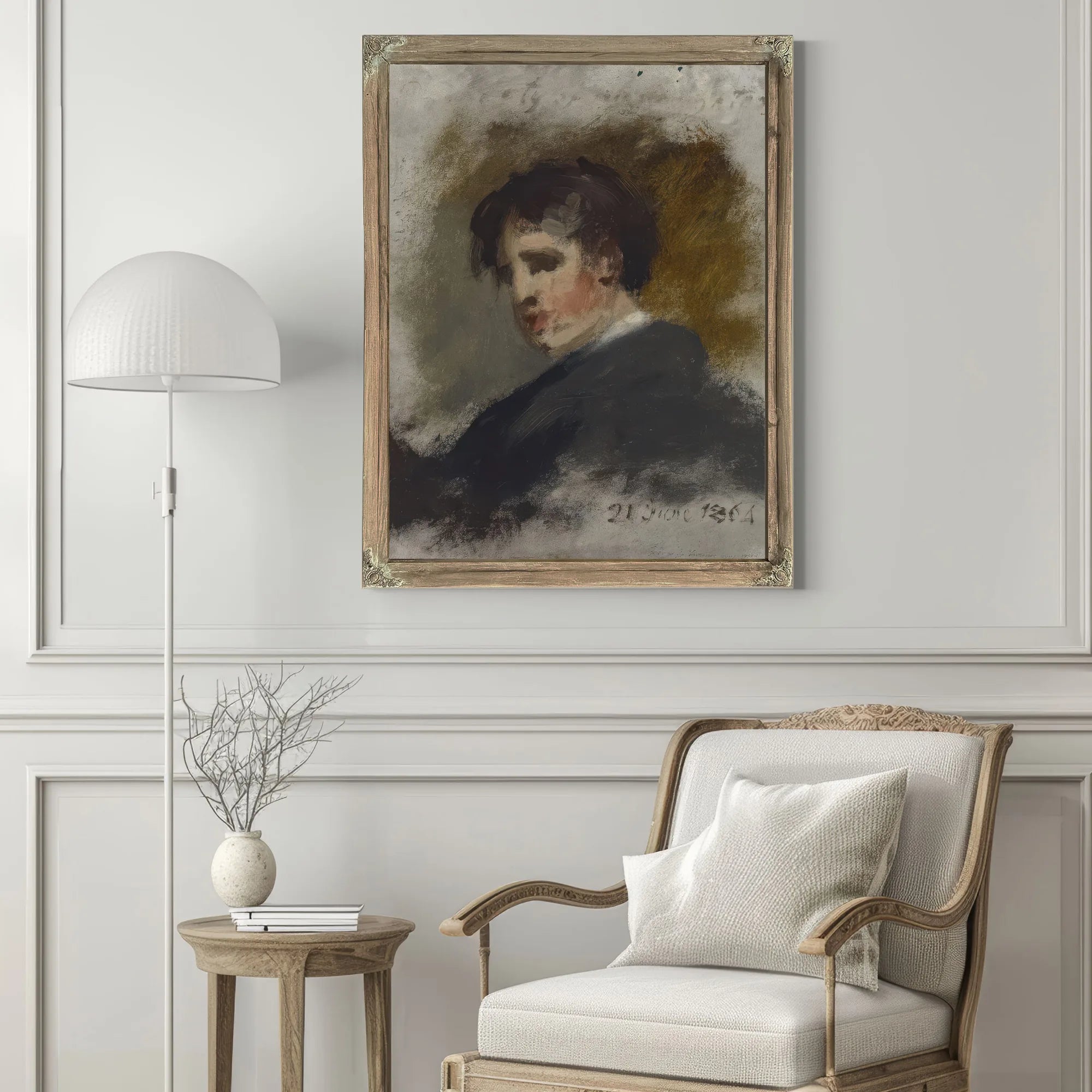 Portrait Sketch By Thomas Sully Fine Art Print