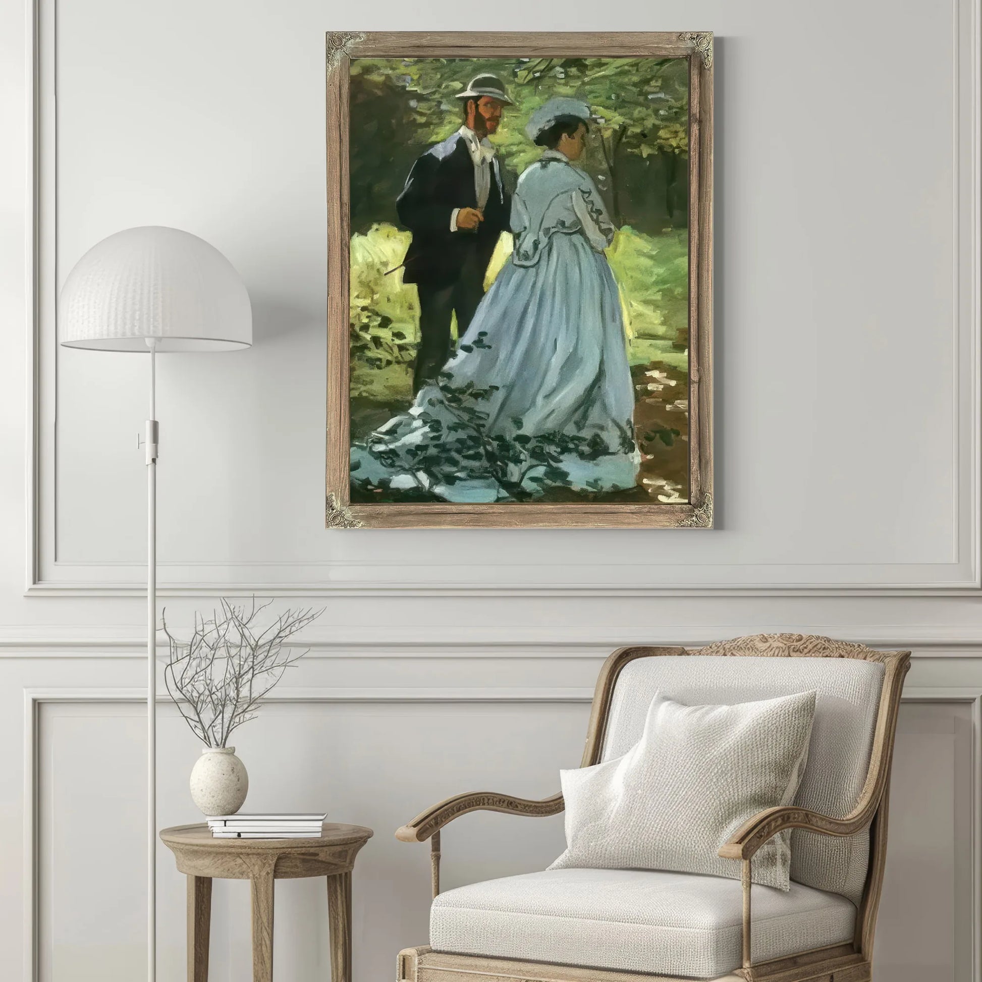 The Walkers By Claude Monet Fine Art Print