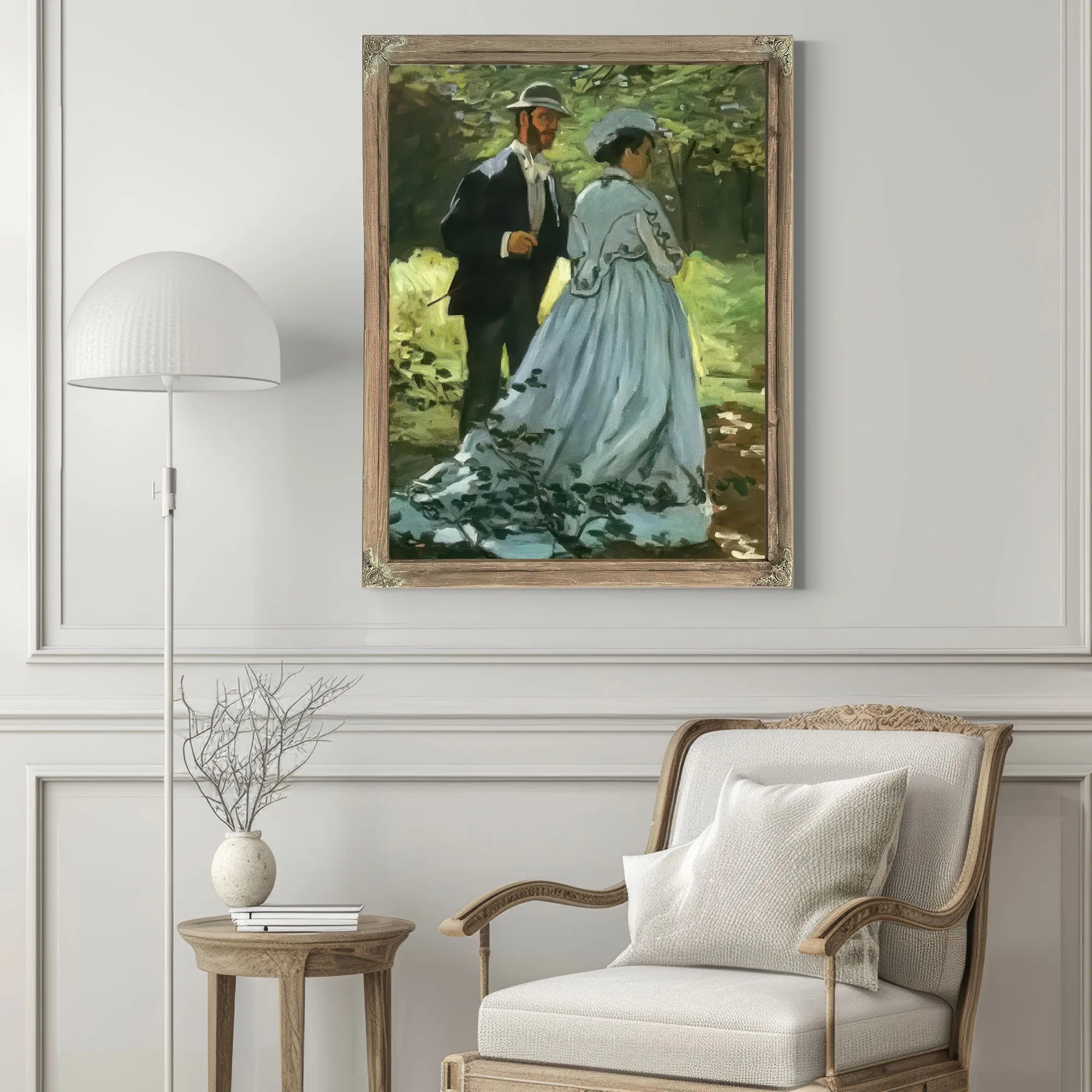 The Walkers By Claude Monet Fine Art Print